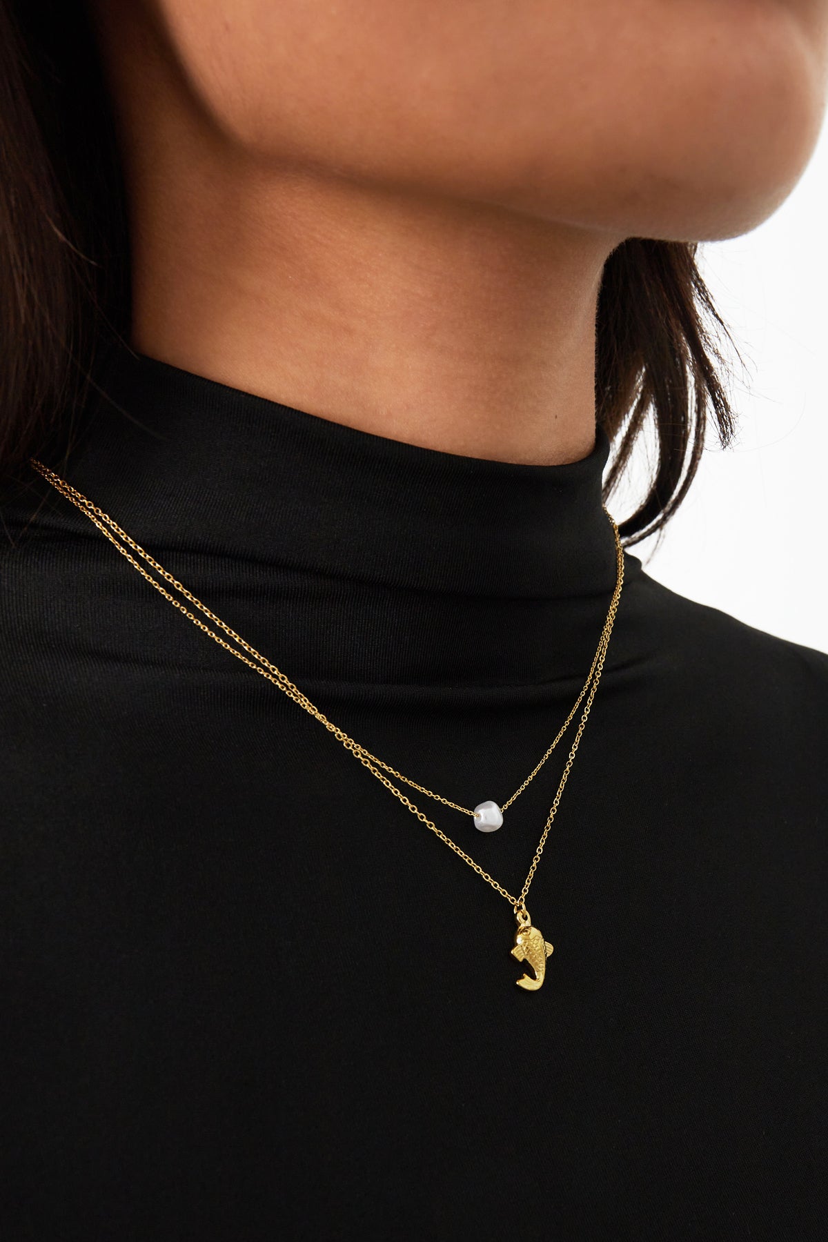 Collier poisson et perle