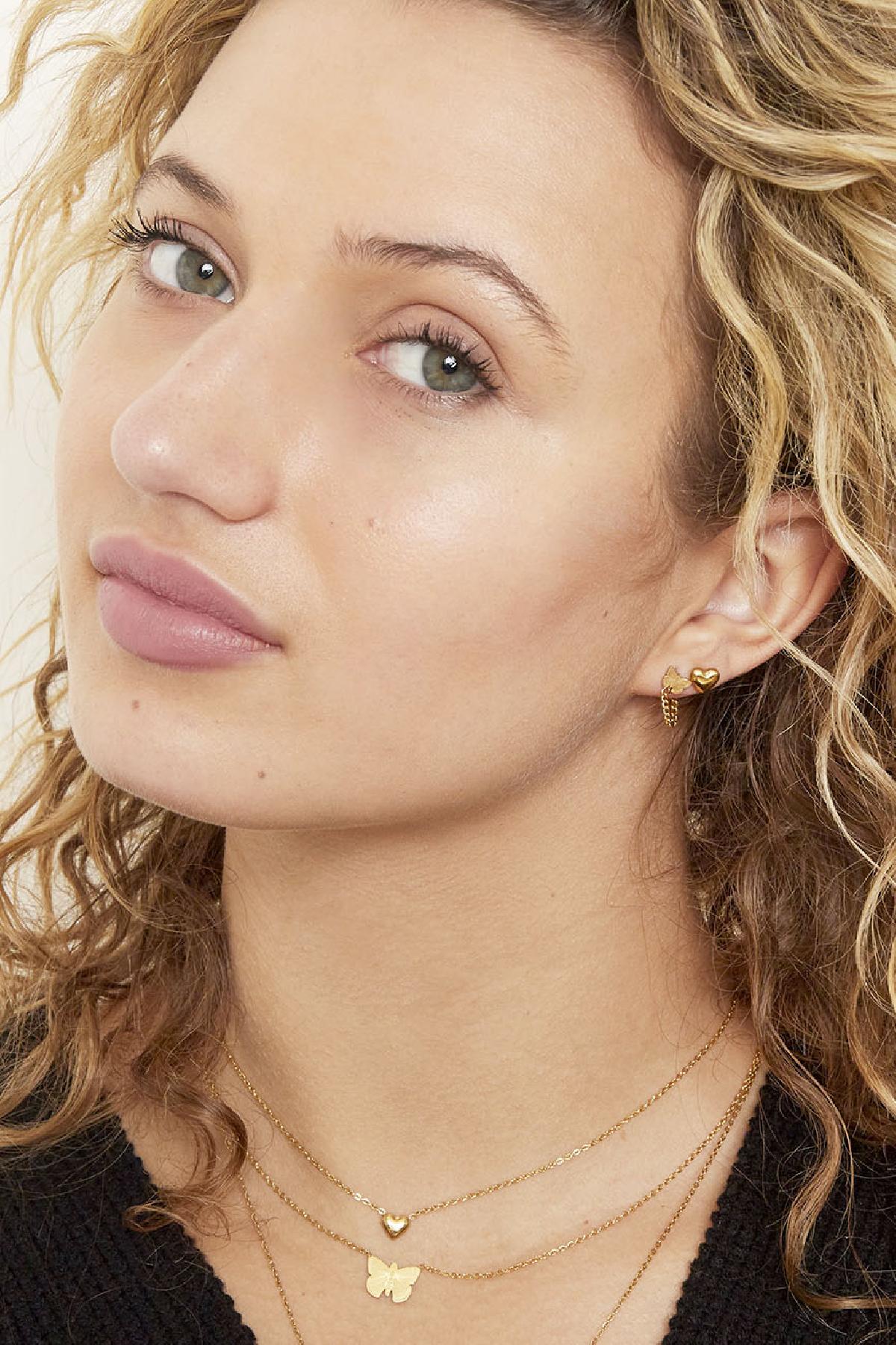 Boucles d'oreilles Bold Heart 9182