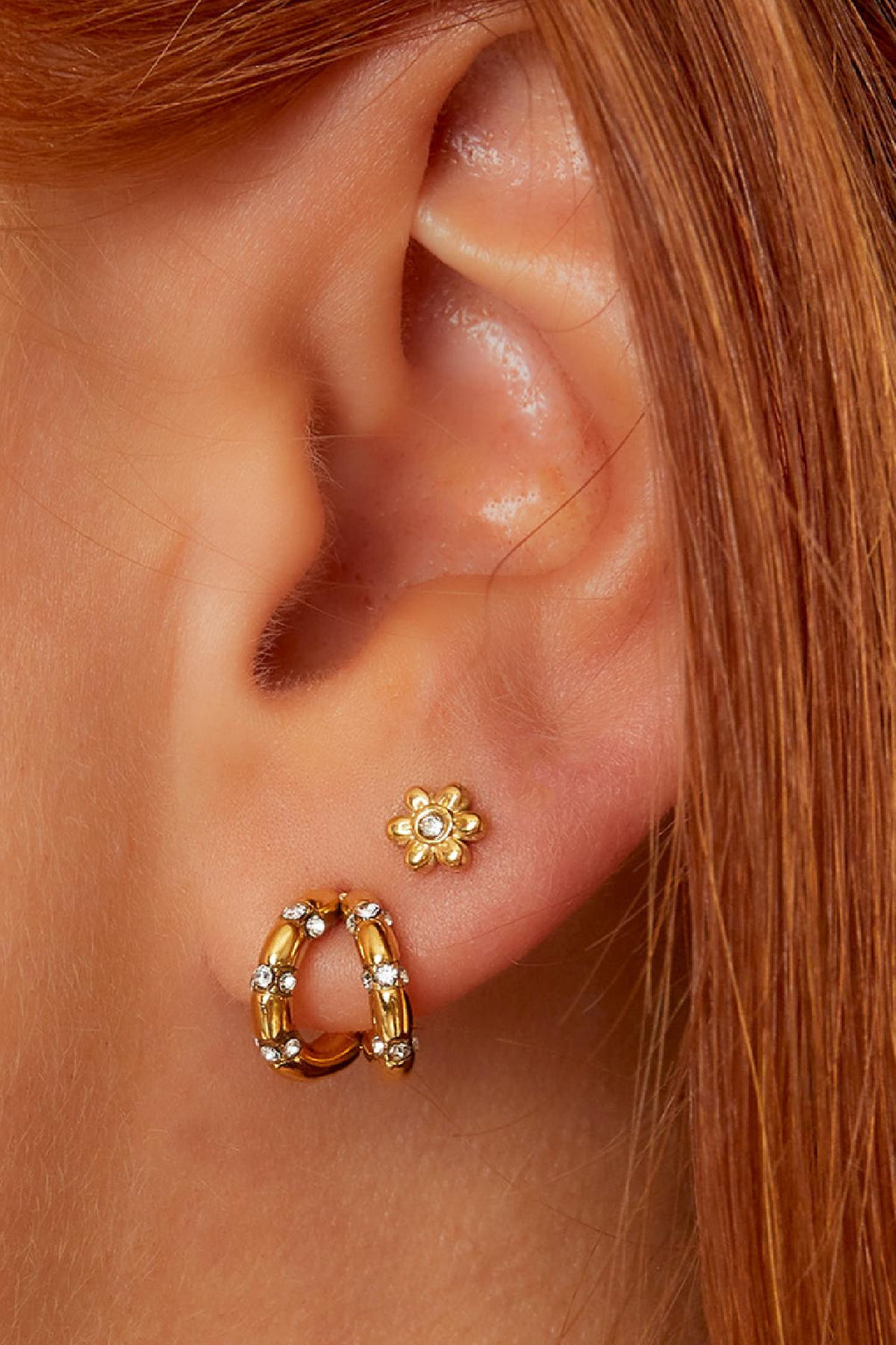 Boucles d'oreilles Fleur - 0115
