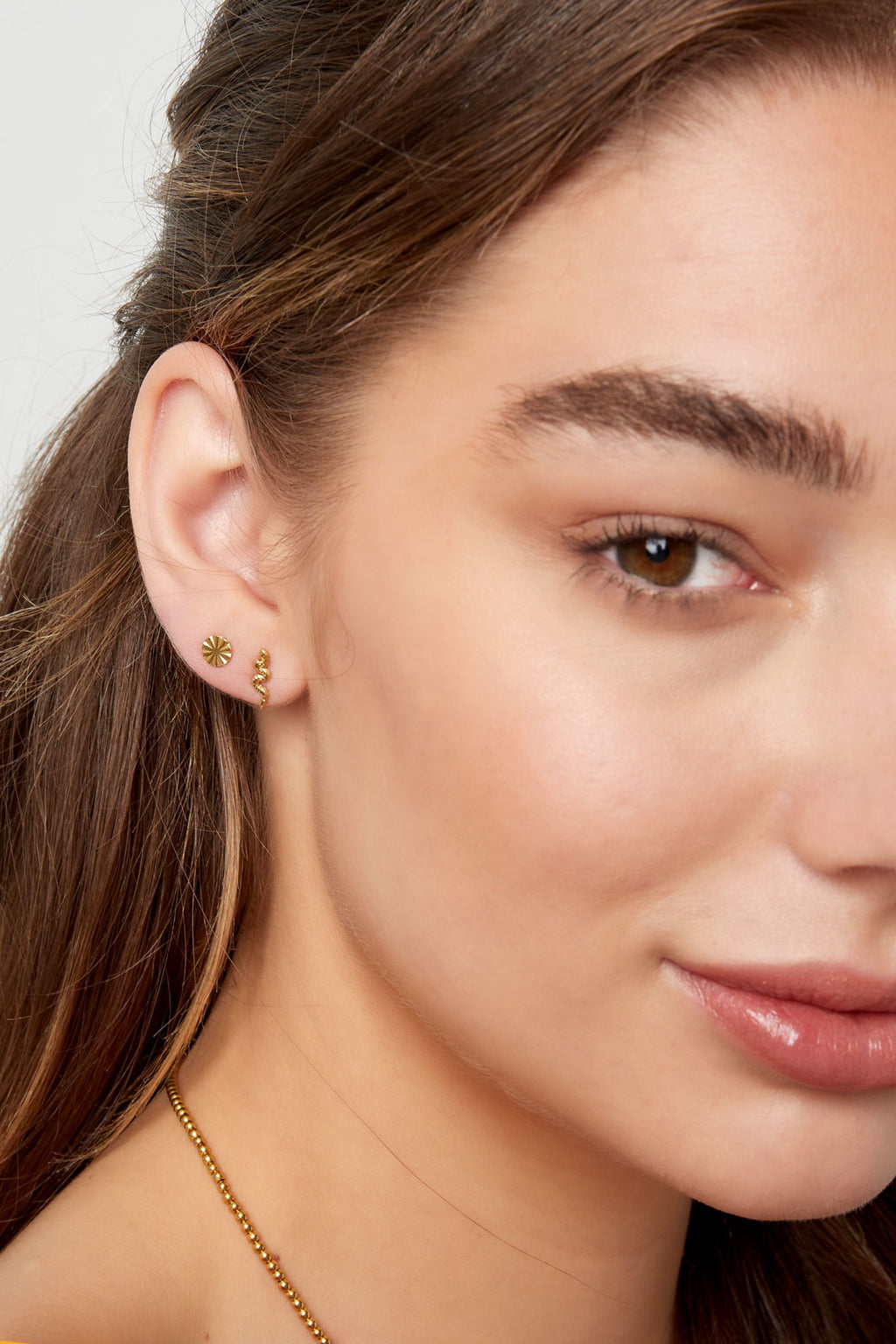 Boucle d'oreille Serpent -13629