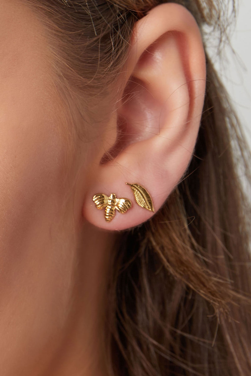 Clous d'oreilles Plume -13630