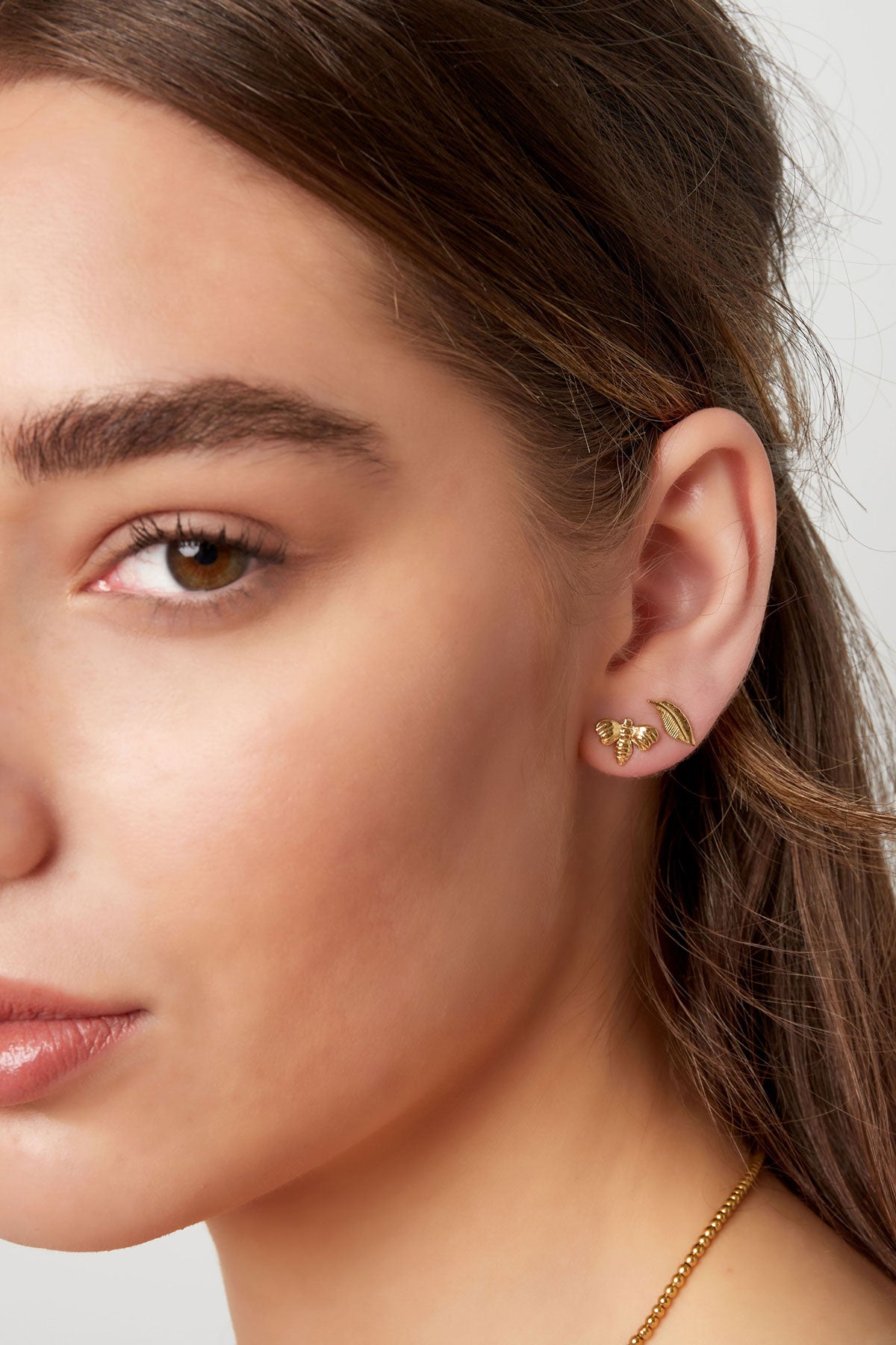 Clous d'oreilles Plume -13630