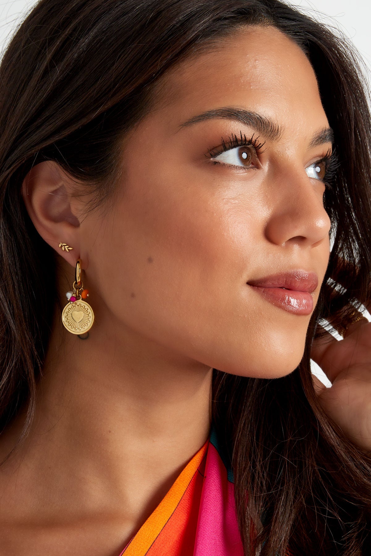 Clous d'oreilles feuilles 13634