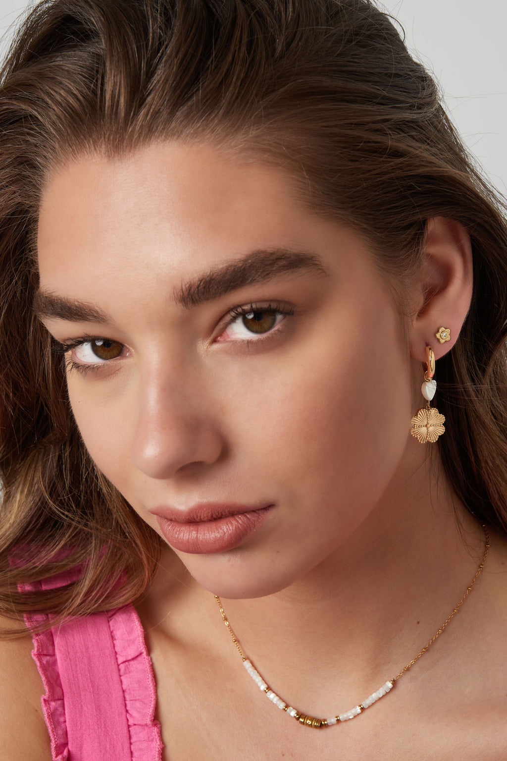 Clous d'oreilles fleur 13635