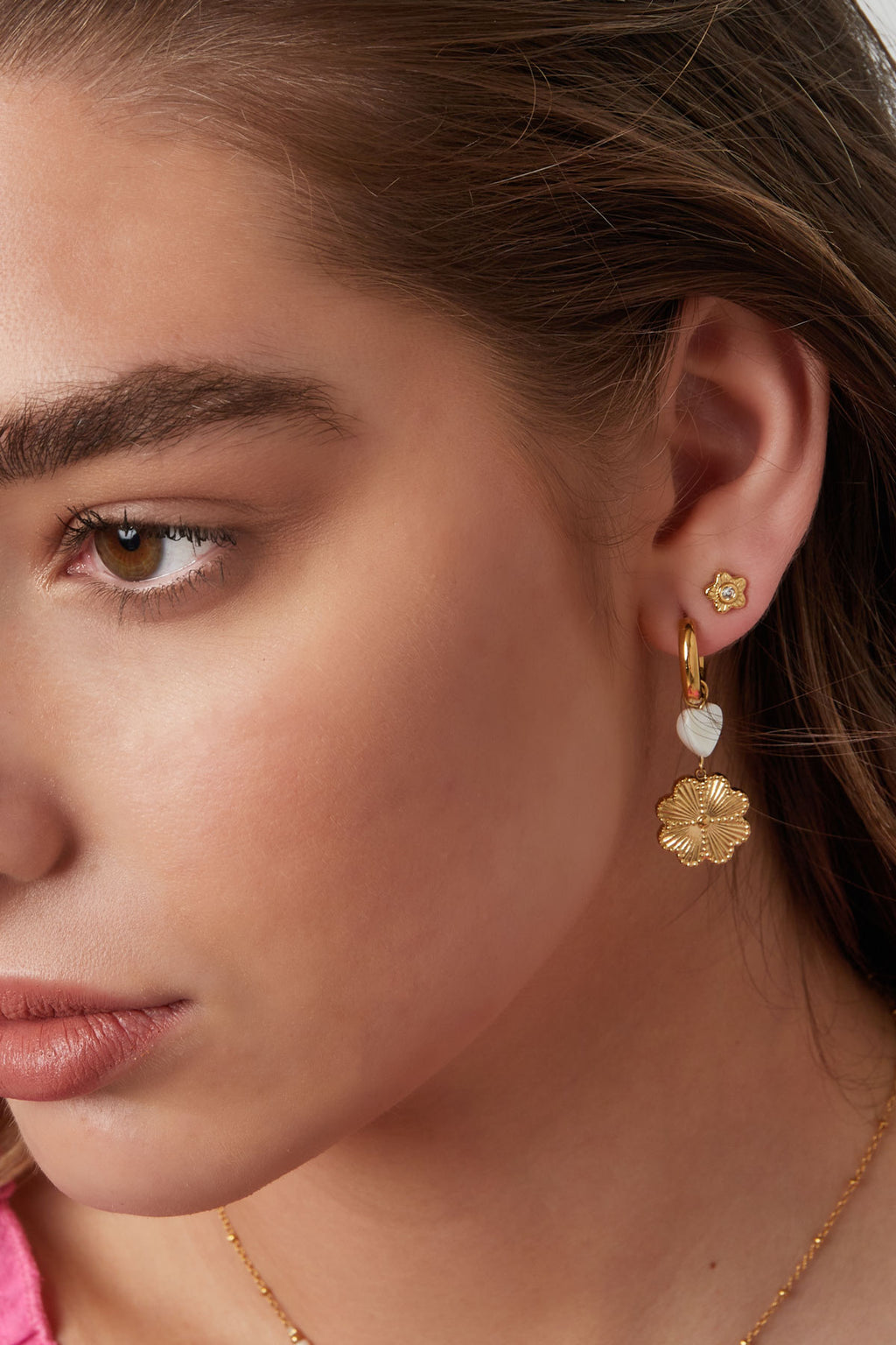 Clous d'oreilles fleur 13635