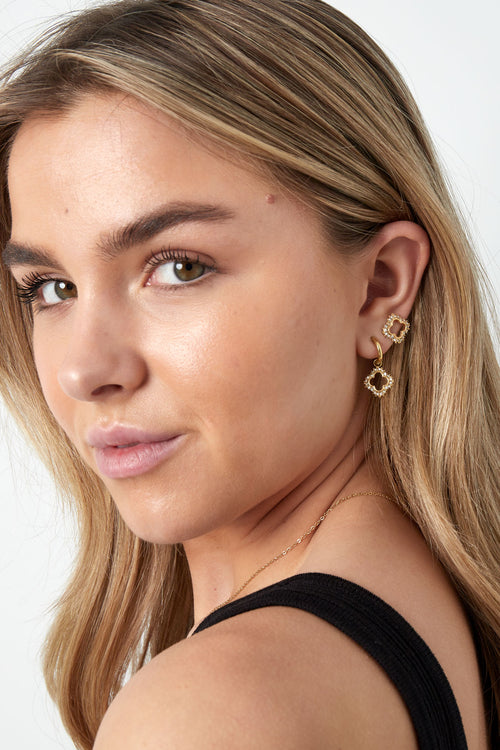 Boucles d'oreilles Diamant Porte-Bonheur - 16846