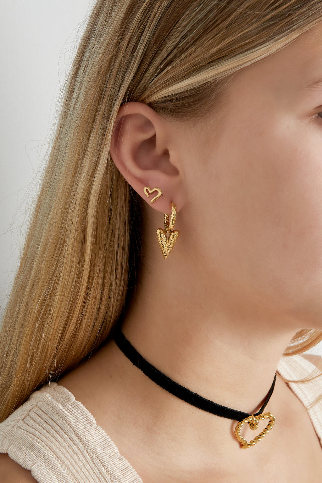 Boucles d'oreilles Cœur -17129