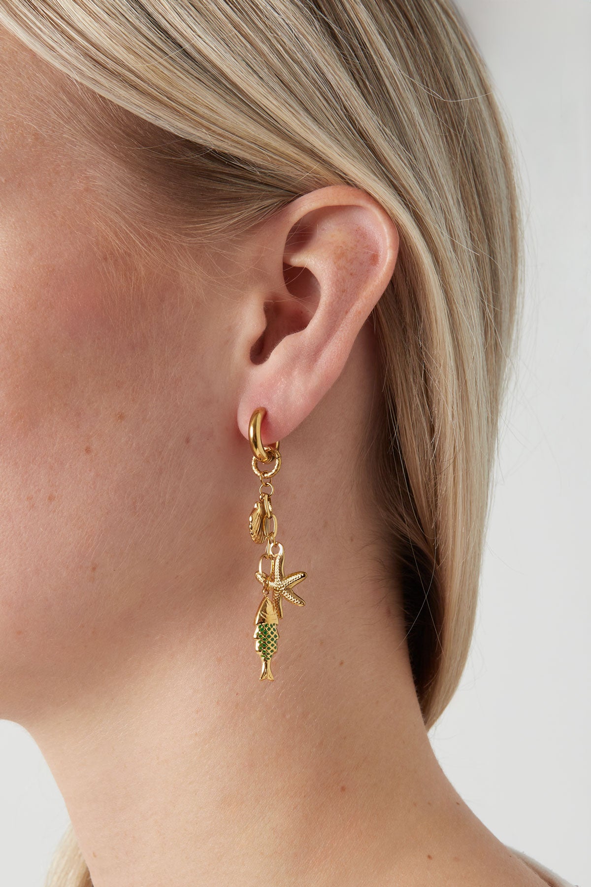 boucles d'oreilles monde marin