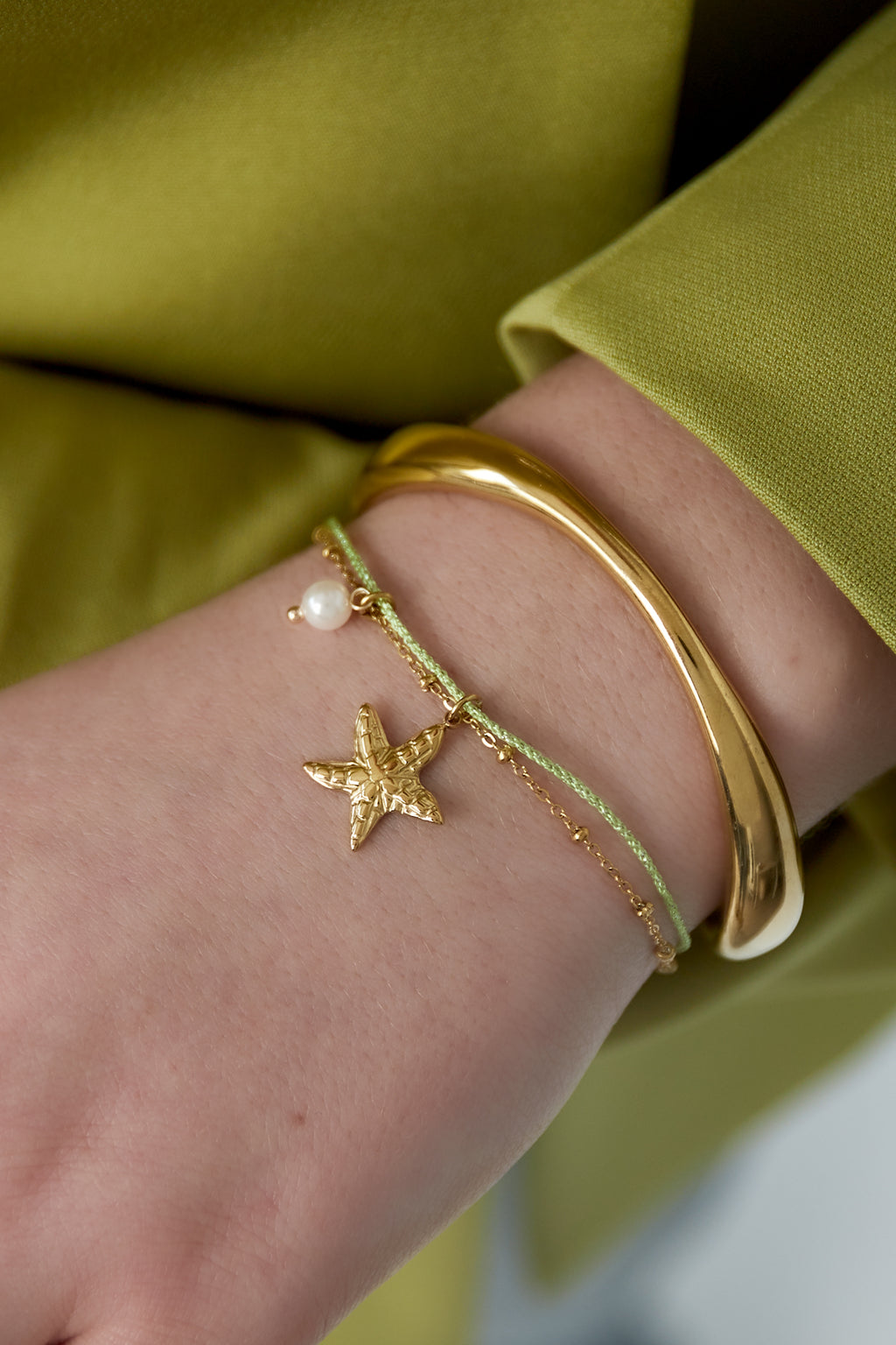 bracelet étoile de mer perle