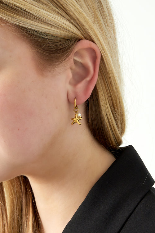 boucles d'oreilles étoile de mer
