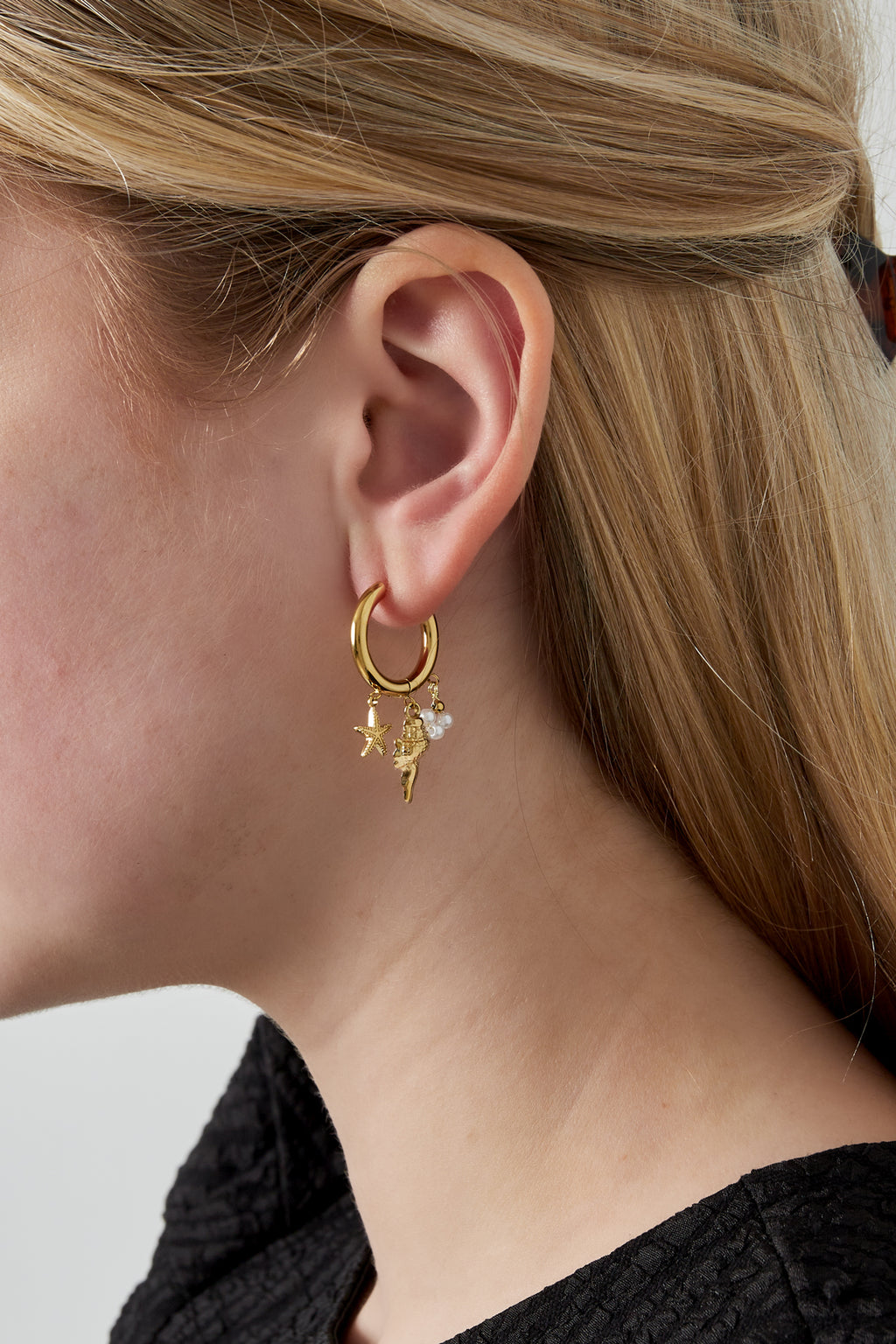 boucles d'oreilles vie marine