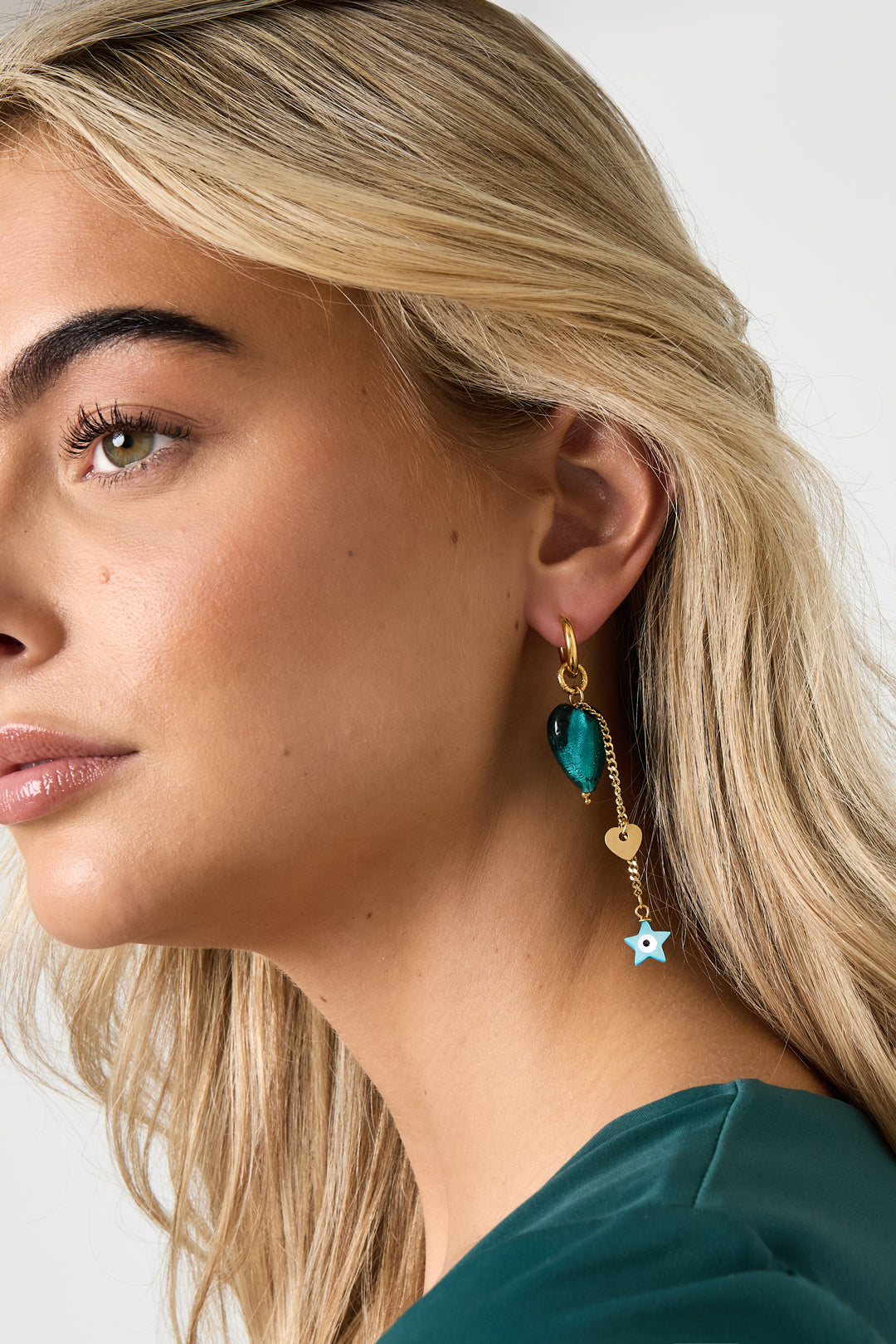 Boucles d'oreilles pendantes en acier inoxydable, style cœur, décontractées, simples et quotidiennes, bijoux pour femmes