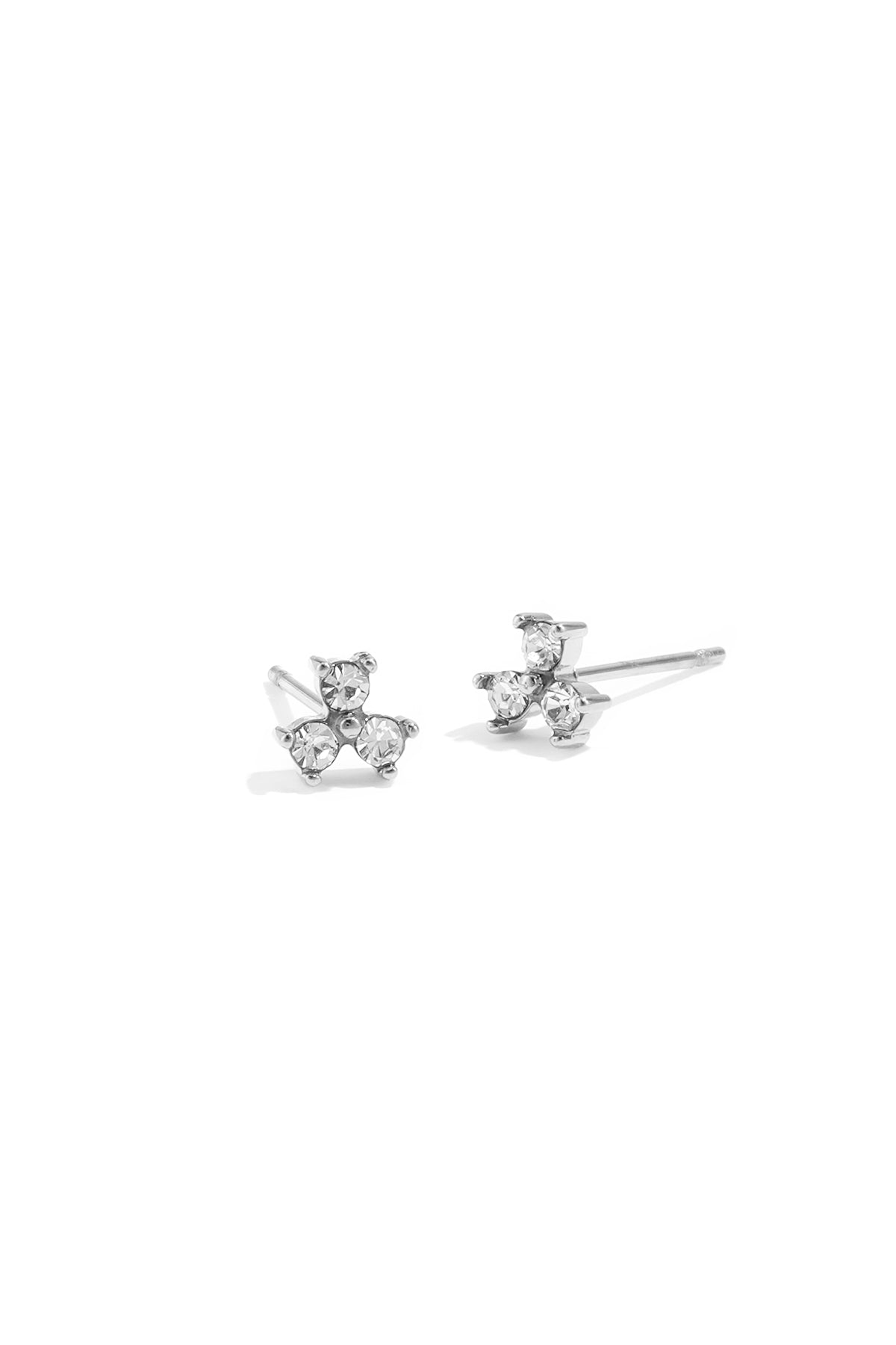 Boucles d'oreilles fines 3 pierres - 63702
