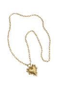 Collier à plusieurs rangs avec un pendentif cœur -63376