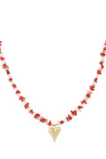 Colliers pendentifs en acier inoxydable Cœur Série Casual Daily Simple Bijoux pour femmes