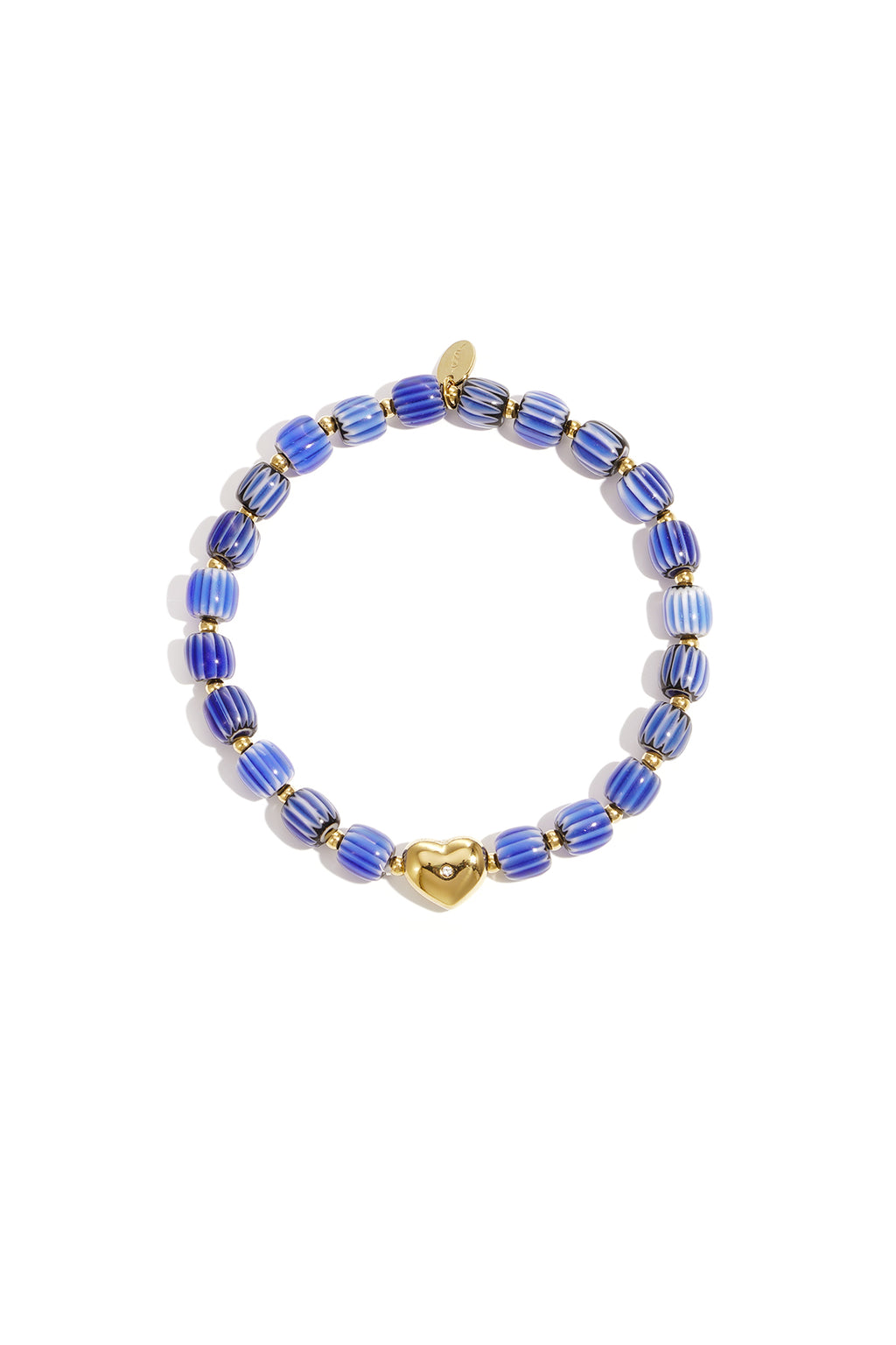 Bracelet de perles avec un centre en forme de cœur - 63043