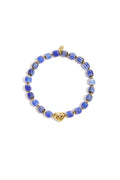 Bracelet de perles avec un centre en forme de cœur - 63043