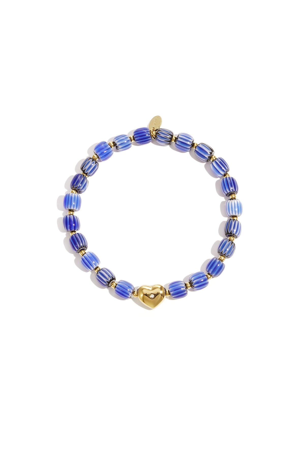 Bracelet de perles avec un centre en forme de cœur - 63043