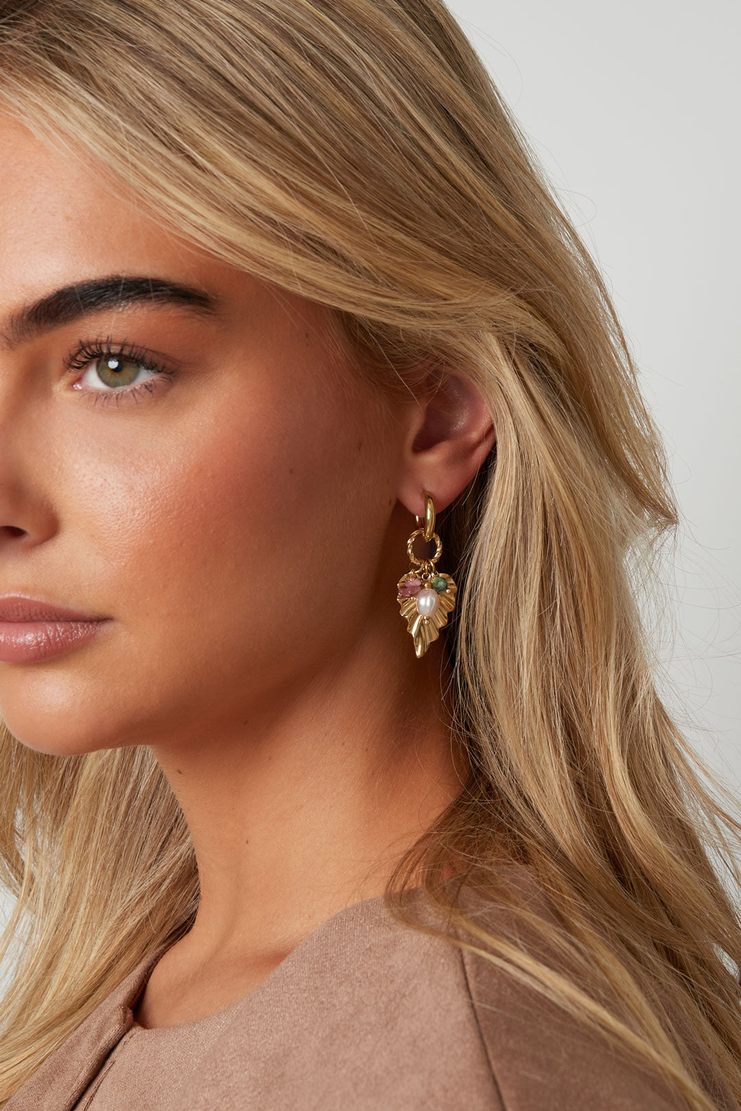 Boucles d'oreilles Feuille  Casual Daily - 55672