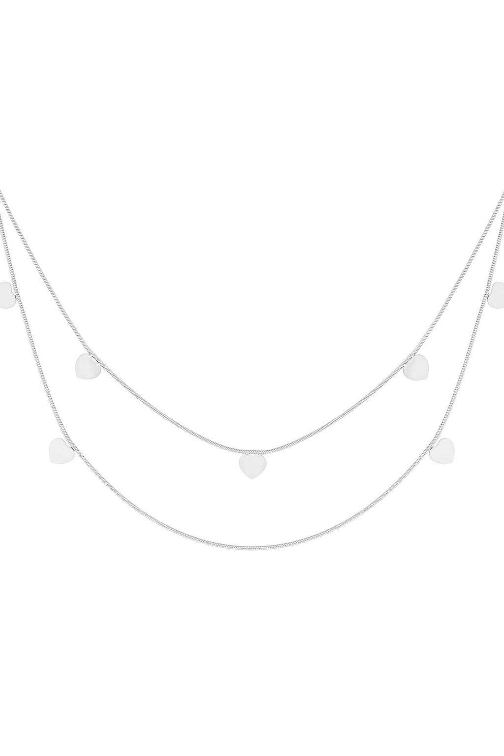 collier double coeur