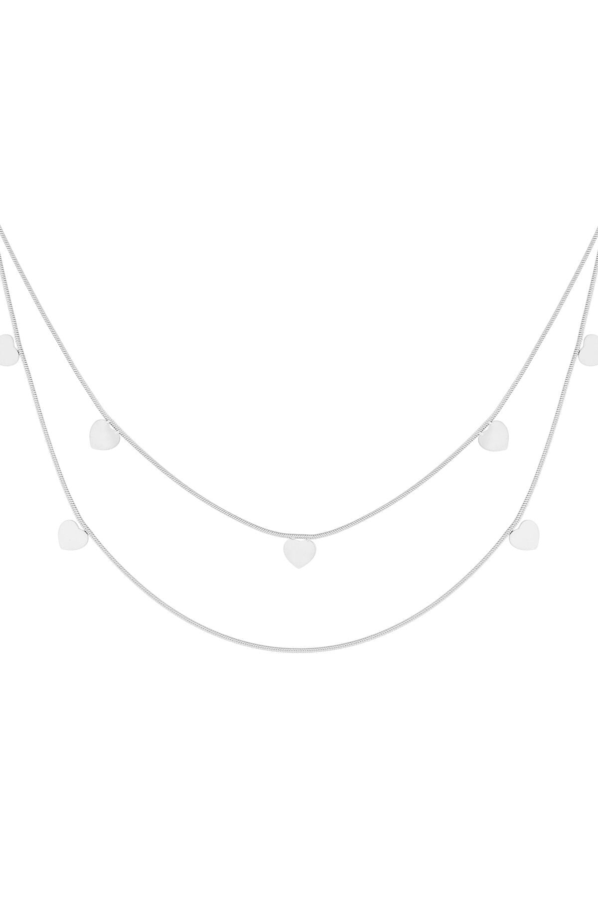 collier double coeur