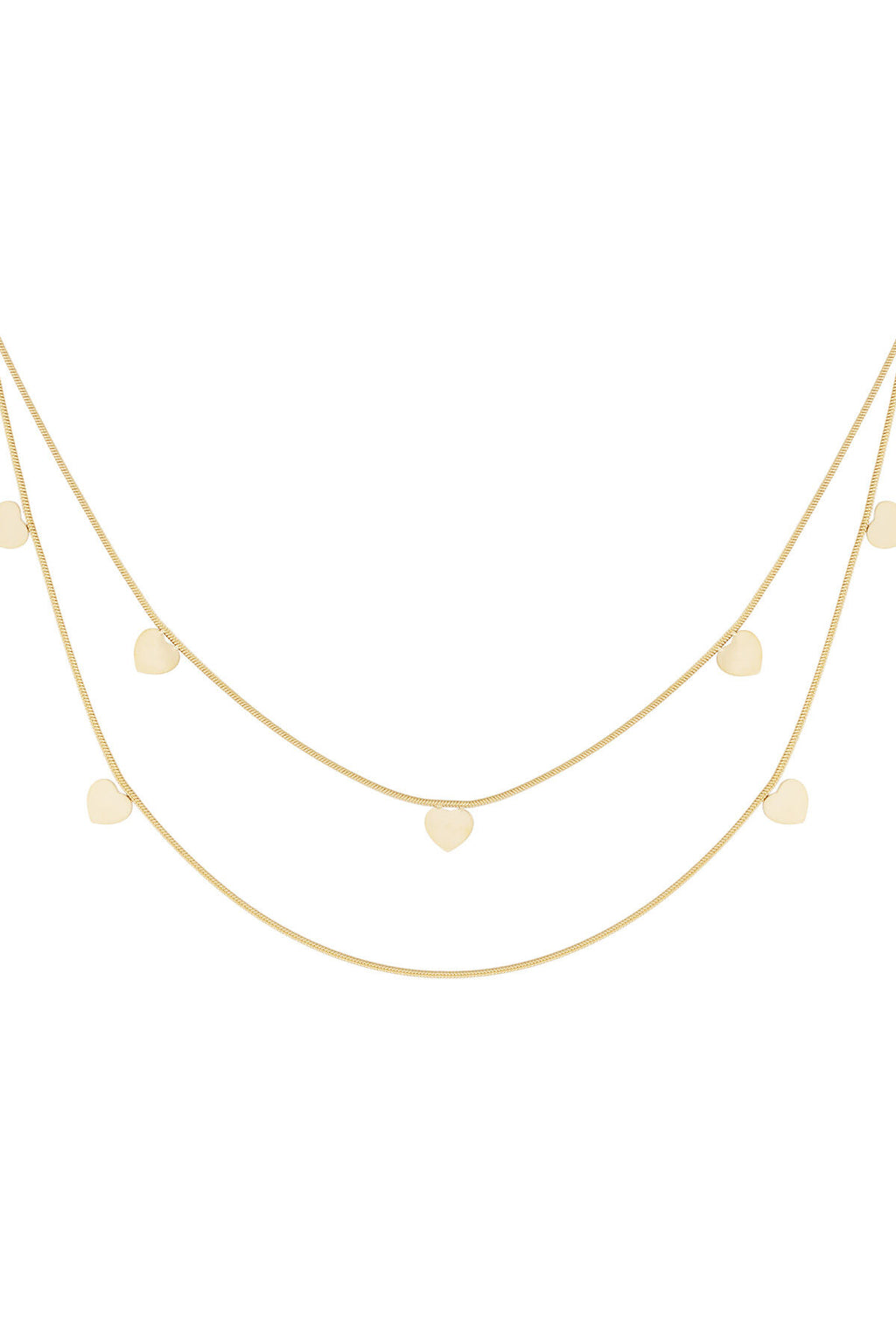 collier double coeur