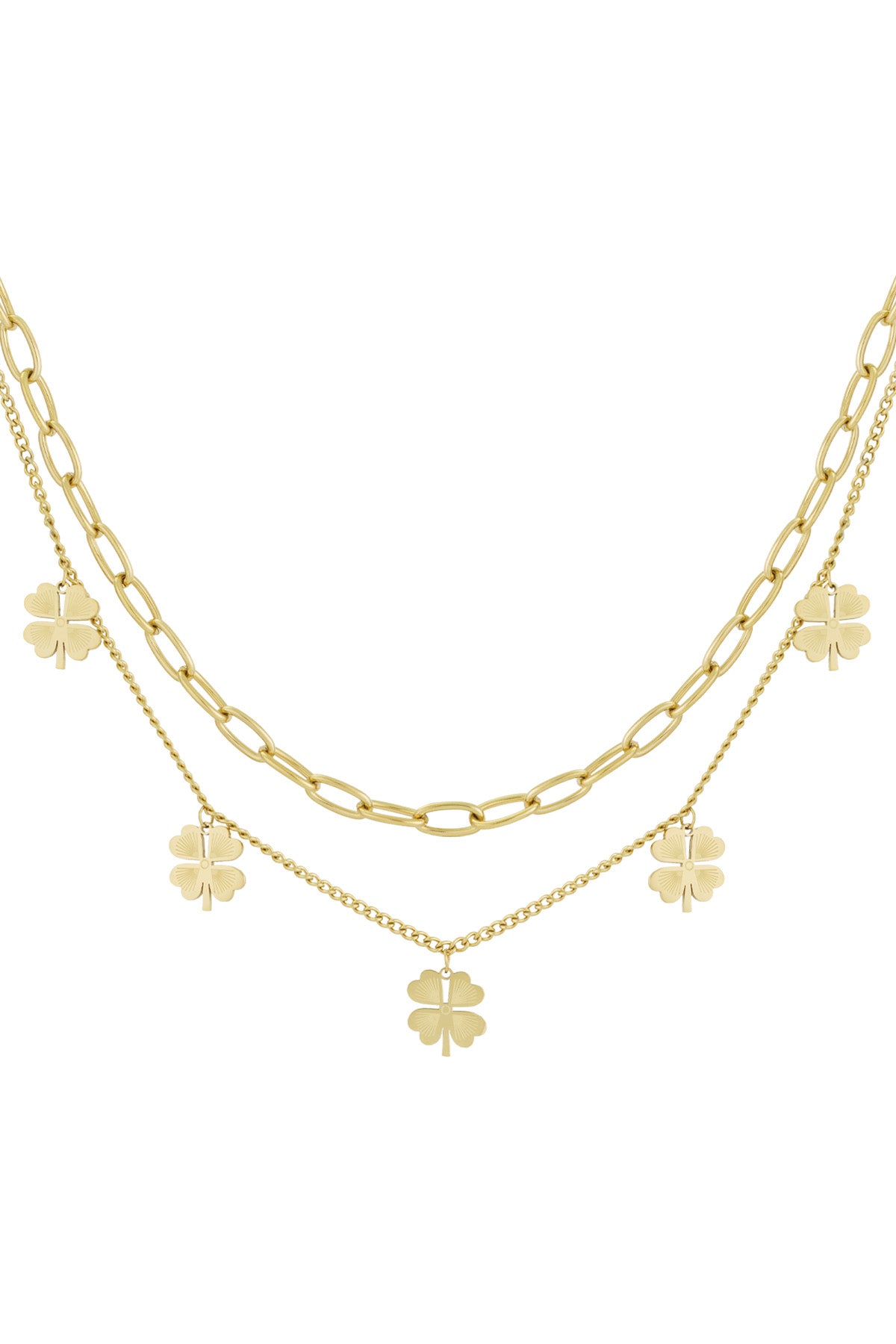 collier porte-bonheur à plusieurs niveaux