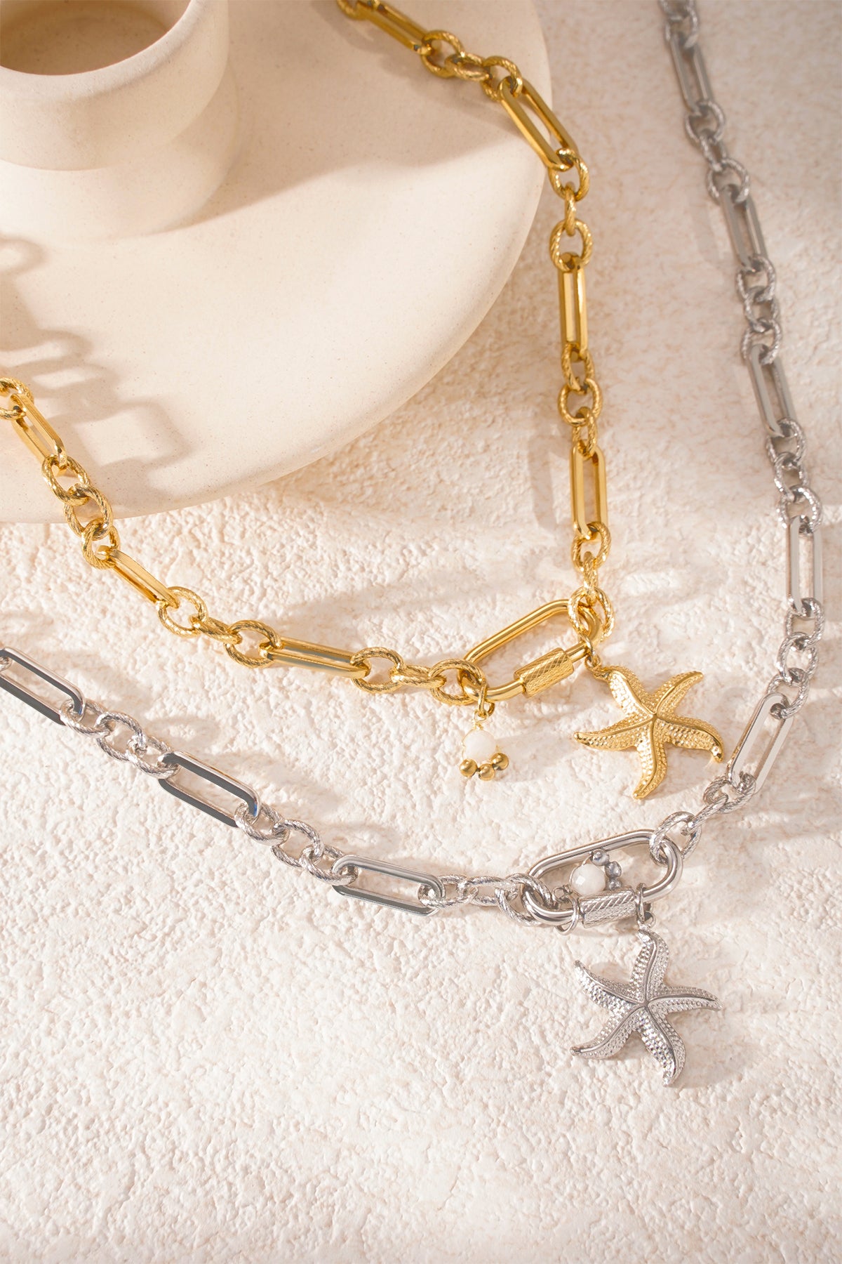 collier dîner étoile de mer