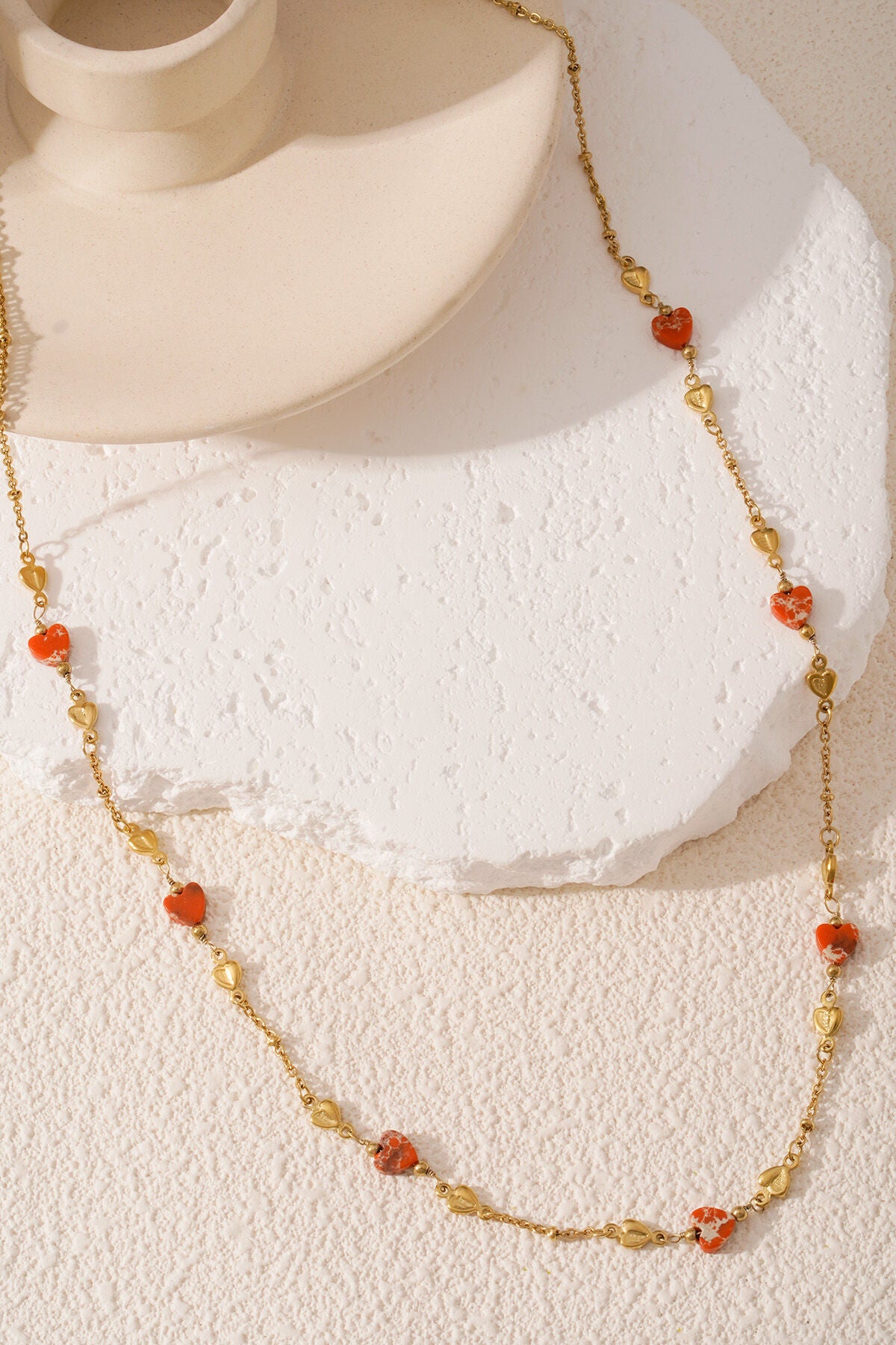 Collier Embrace the love - Couleur vert et or