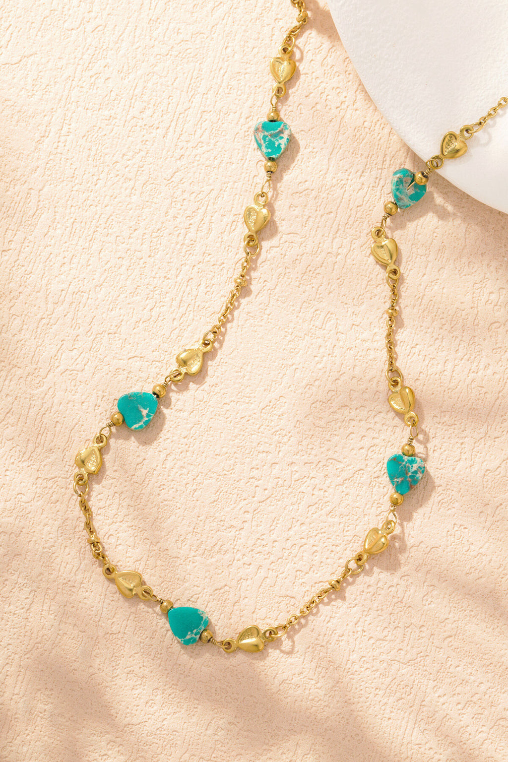 Collier Embrace the love - Couleur vert et or