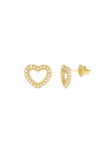 Boucles d'oreilles Coeur Diamant -17126