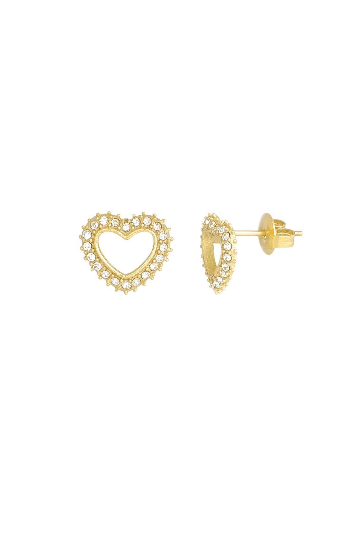 Boucles d'oreilles Coeur Diamant -17126