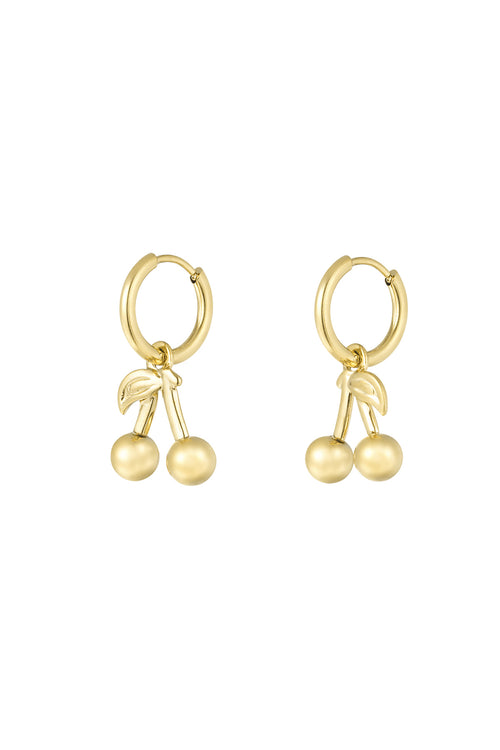 boucles d'oreilles cerise sur le gâteau