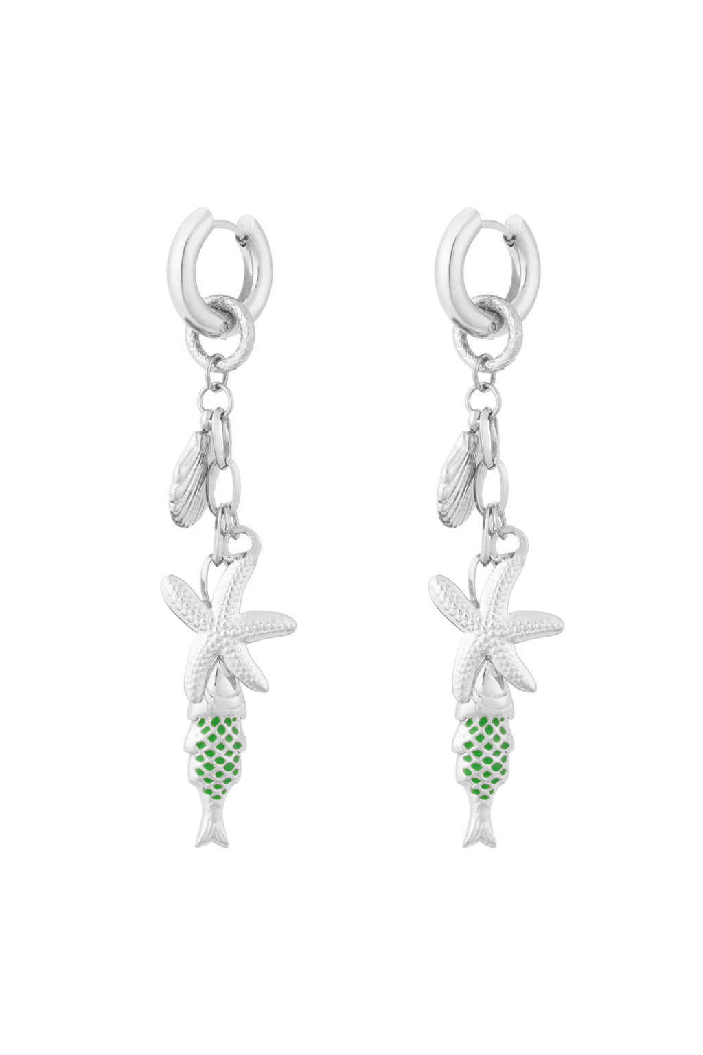 boucles d'oreilles monde marin