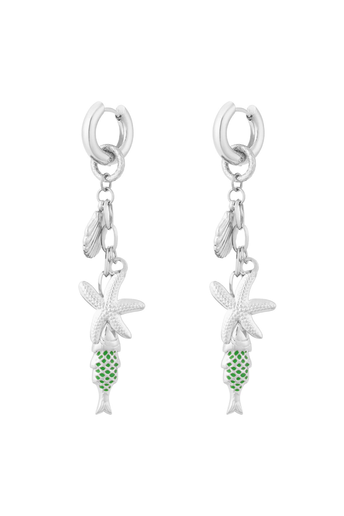 boucles d'oreilles monde marin