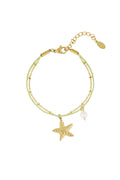 bracelet étoile de mer perle