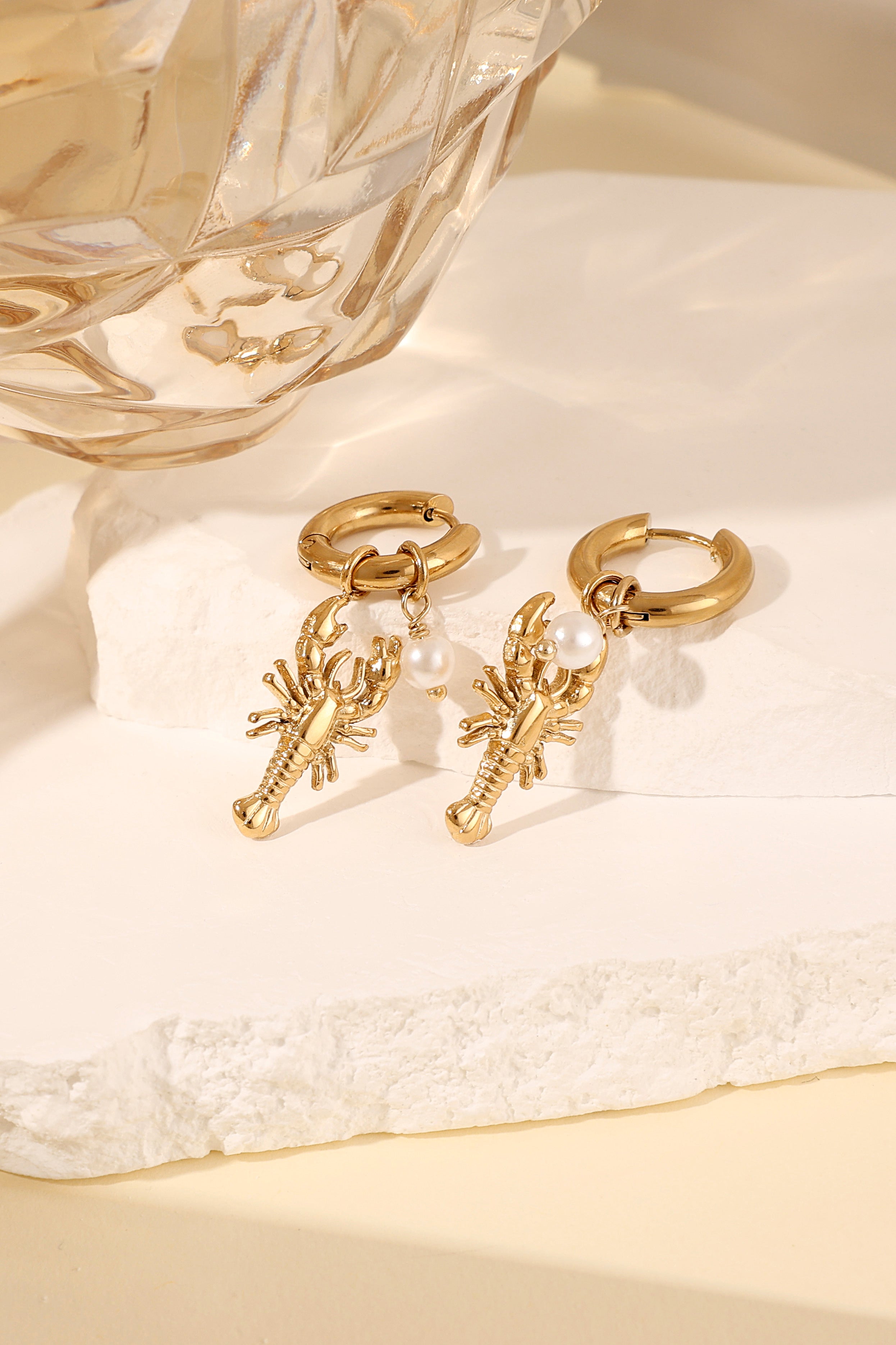 boucles d'oreilles homard