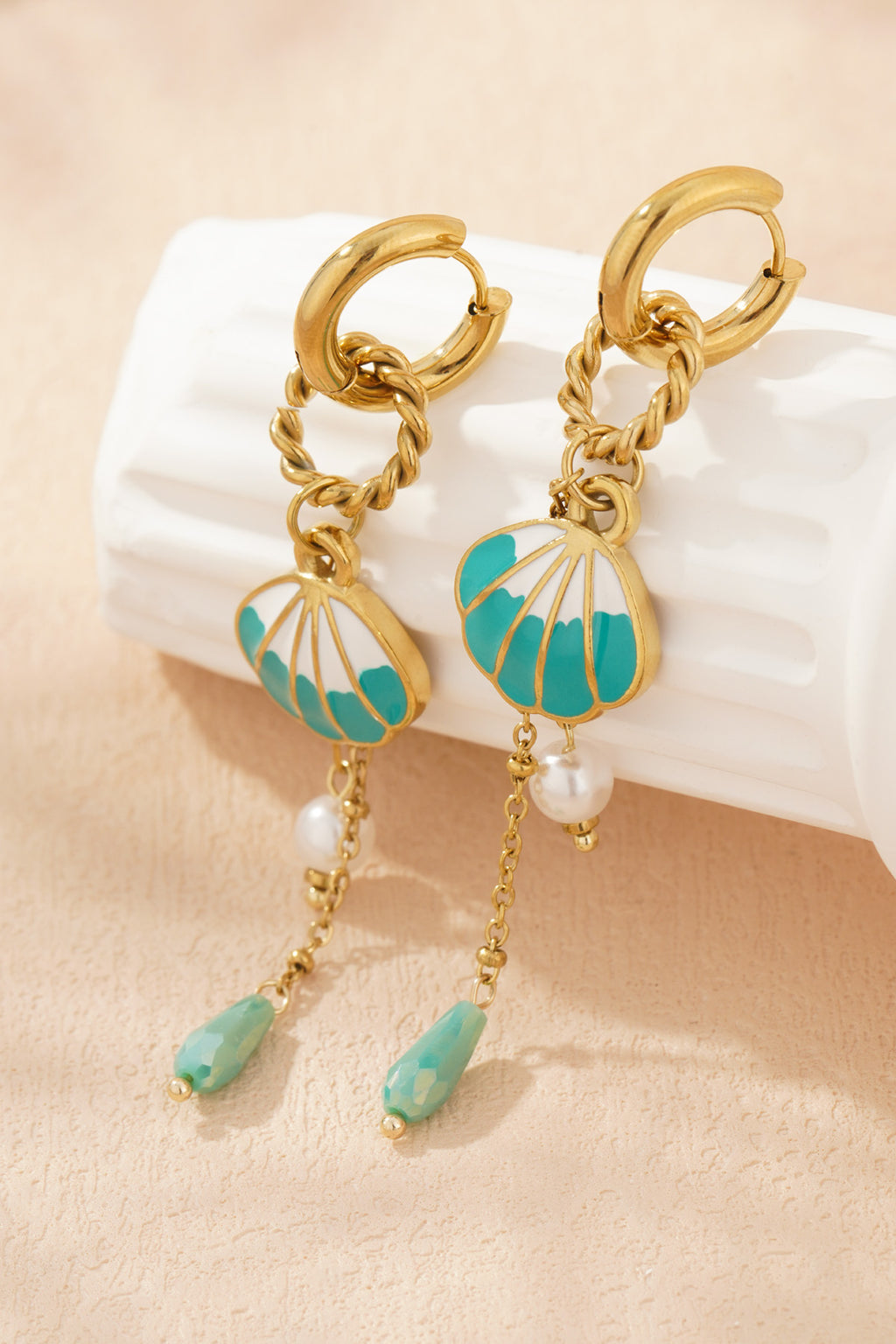 boucles d'oreilles coquillages de grande taille