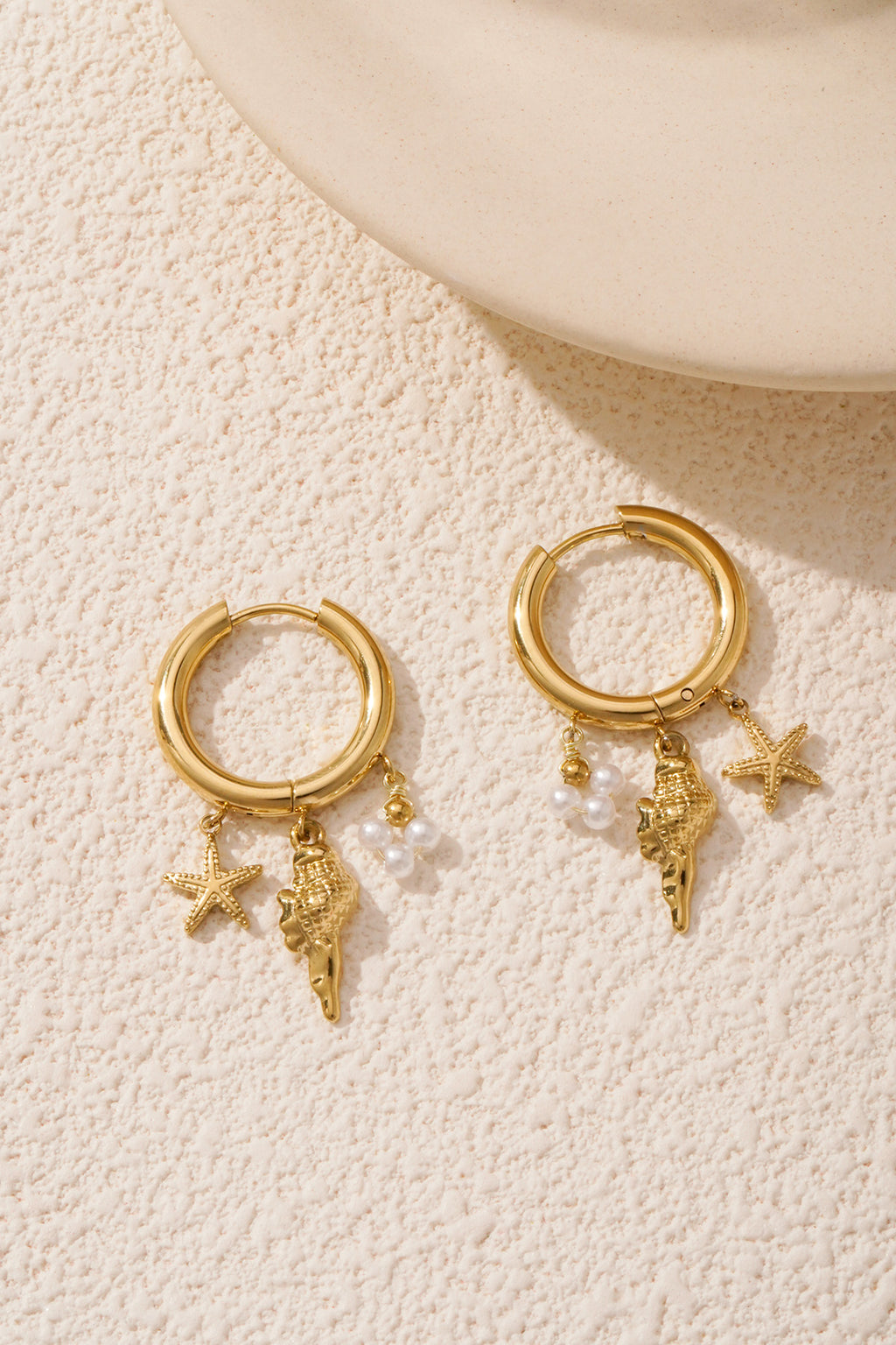 boucles d'oreilles vie marine