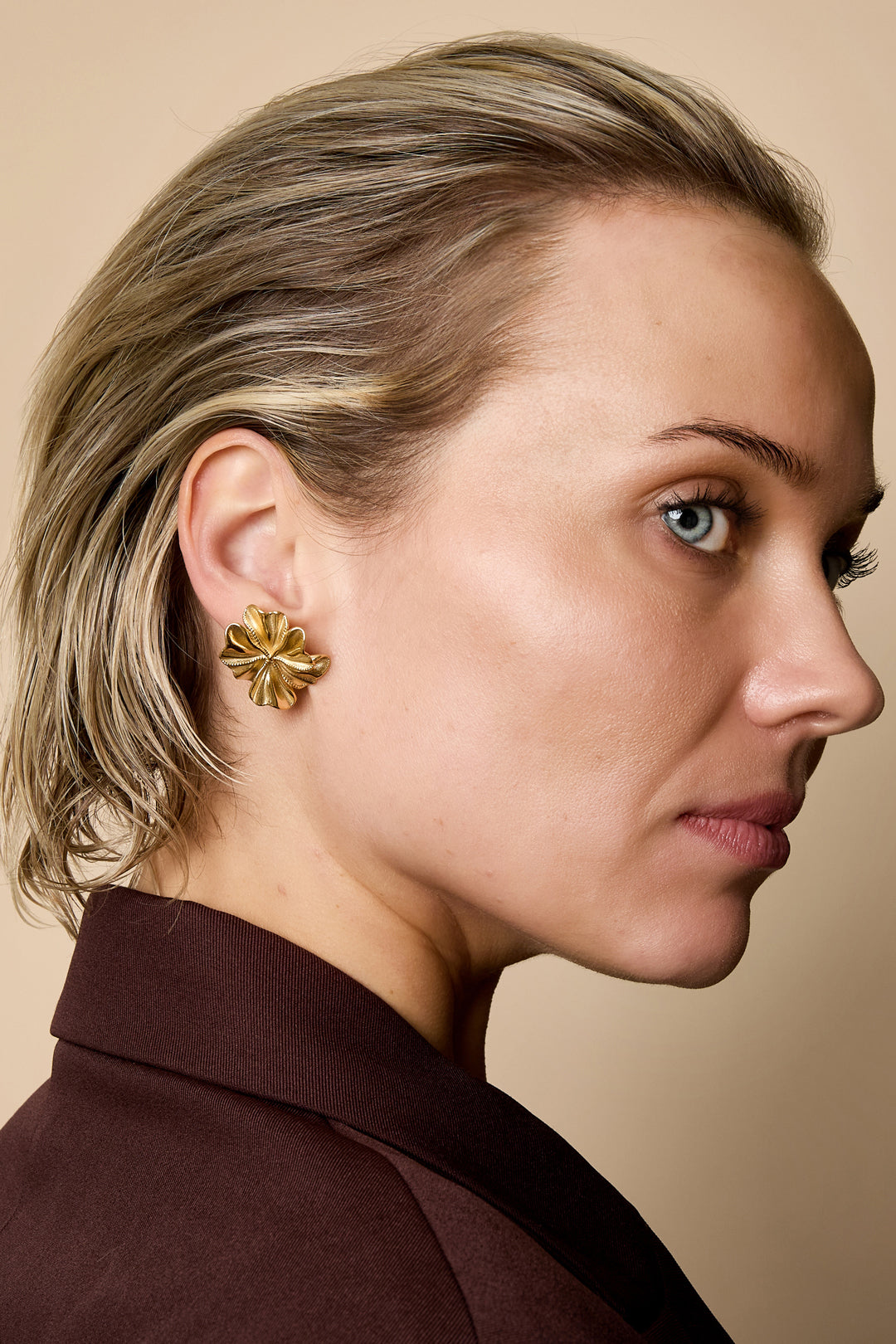 Boucles d'oreilles à tige Fleur Casual Daily Simple Série Bijoux pour femmes