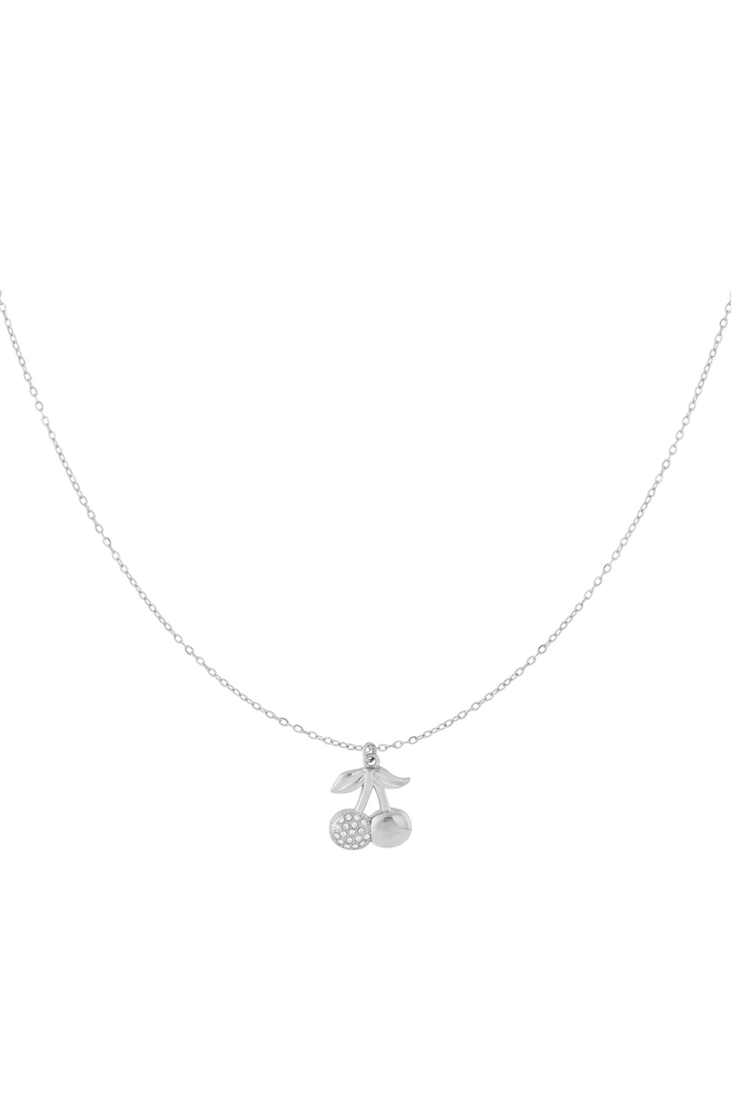 Collier cerises pailletées