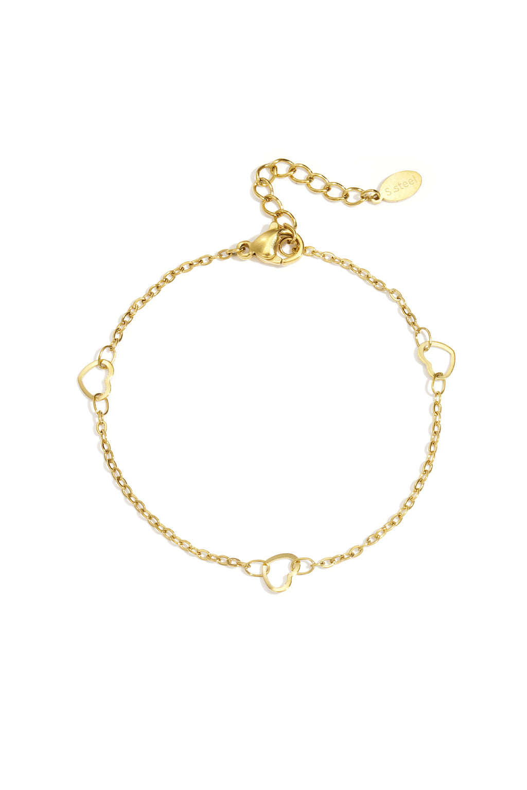 Bracelets chaîne cœur - 57589