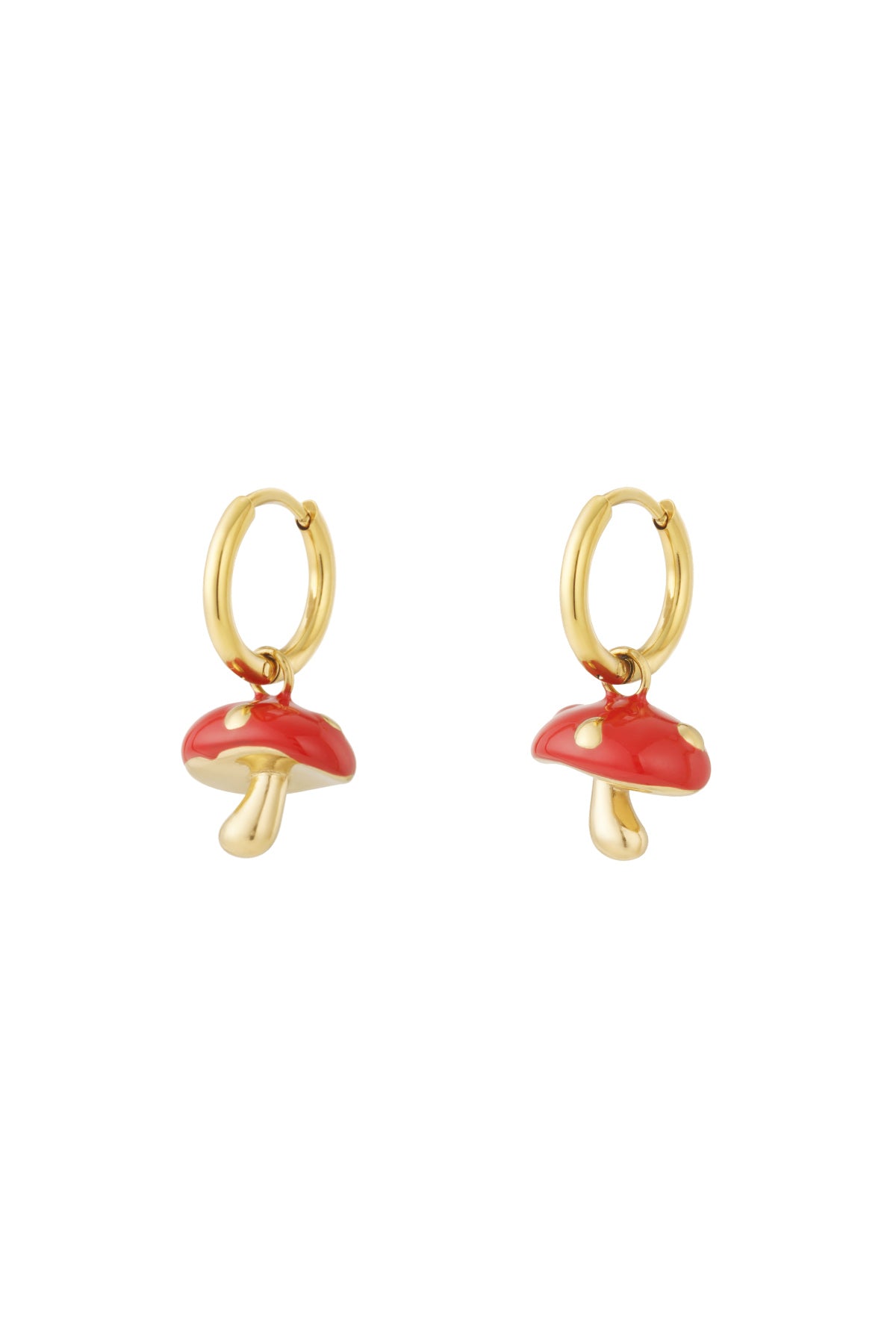 Boucles d'oreilles champignons