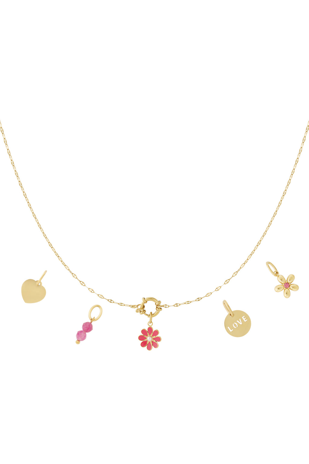 Collier DIY Fleurs Rouges - 50430