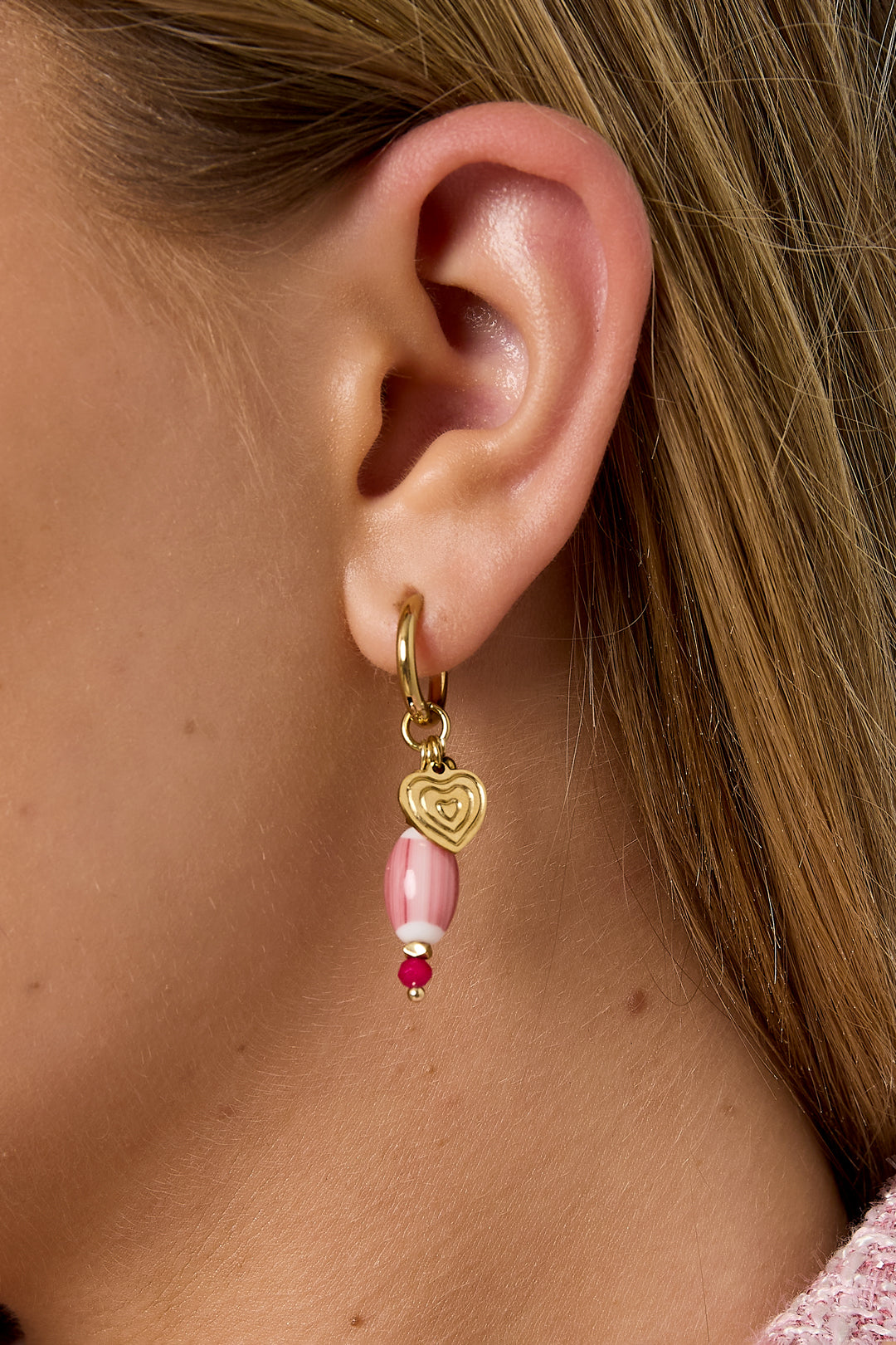 Boucles d'oreilles pendantes en forme de cœur, série simple et décontractée pour le quotidien, bijoux pour femmes