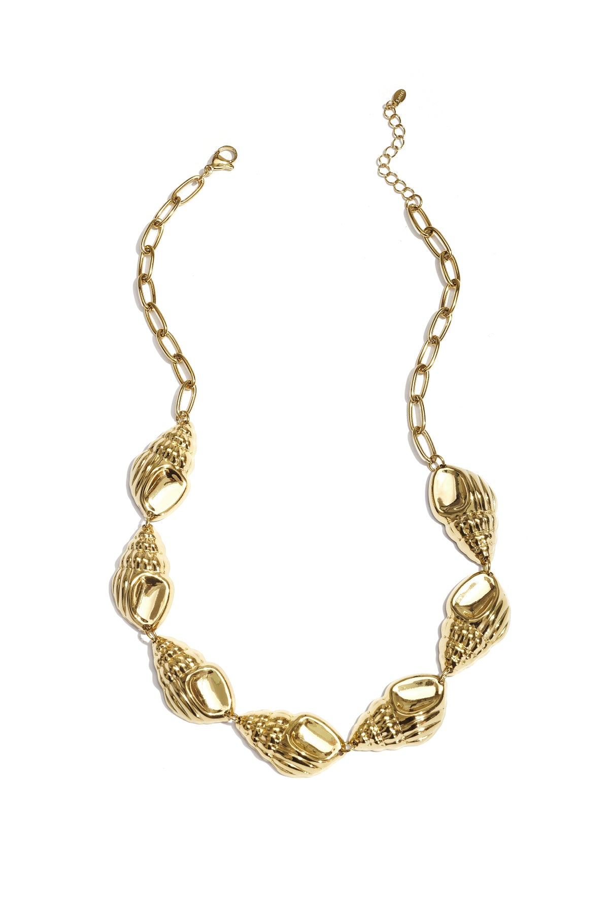 Collier statement orné de gros coquillages - 63838