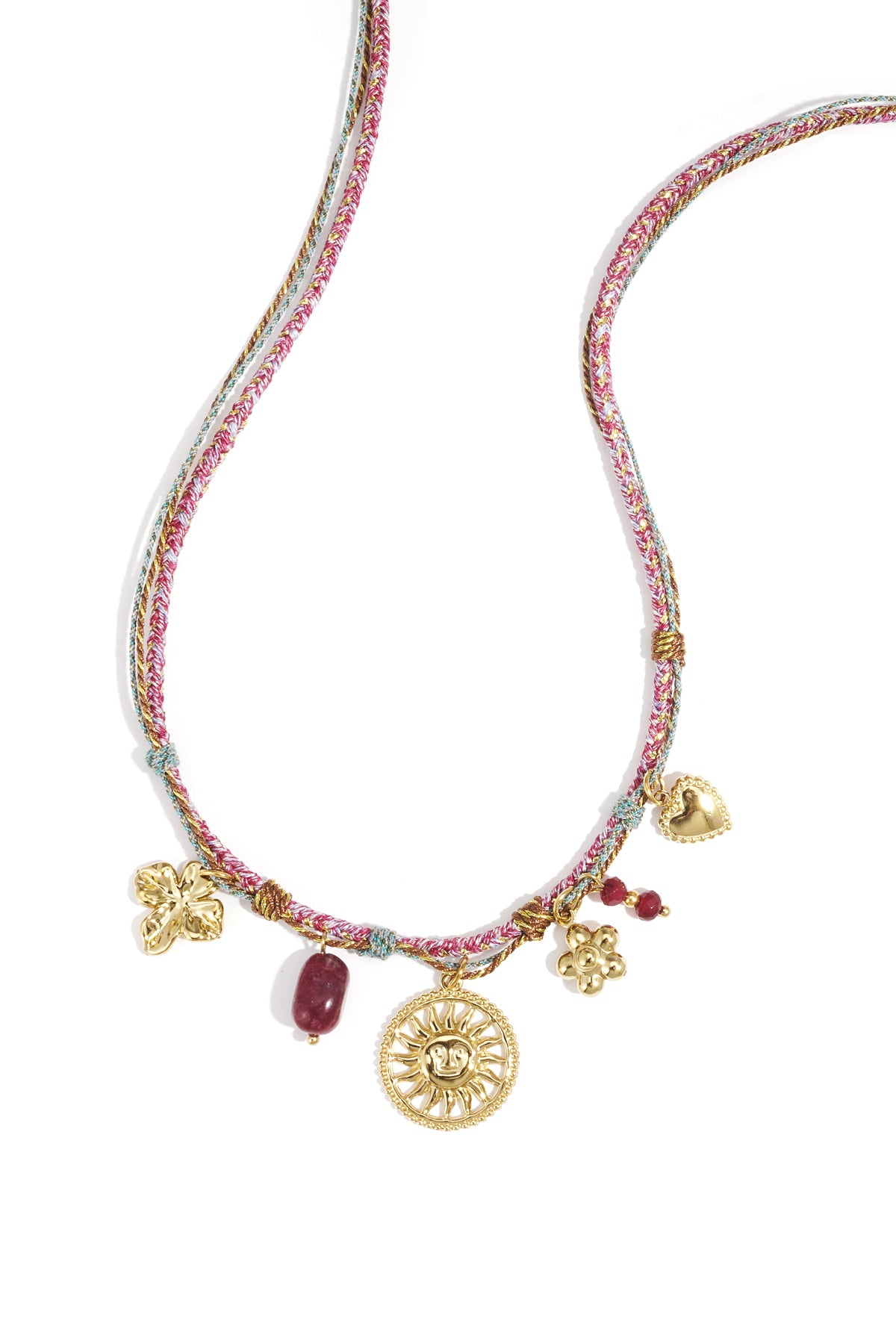 Colliers pendentifs en acier inoxydable Fleur Casual Daily Simple Série Bijoux pour femmes