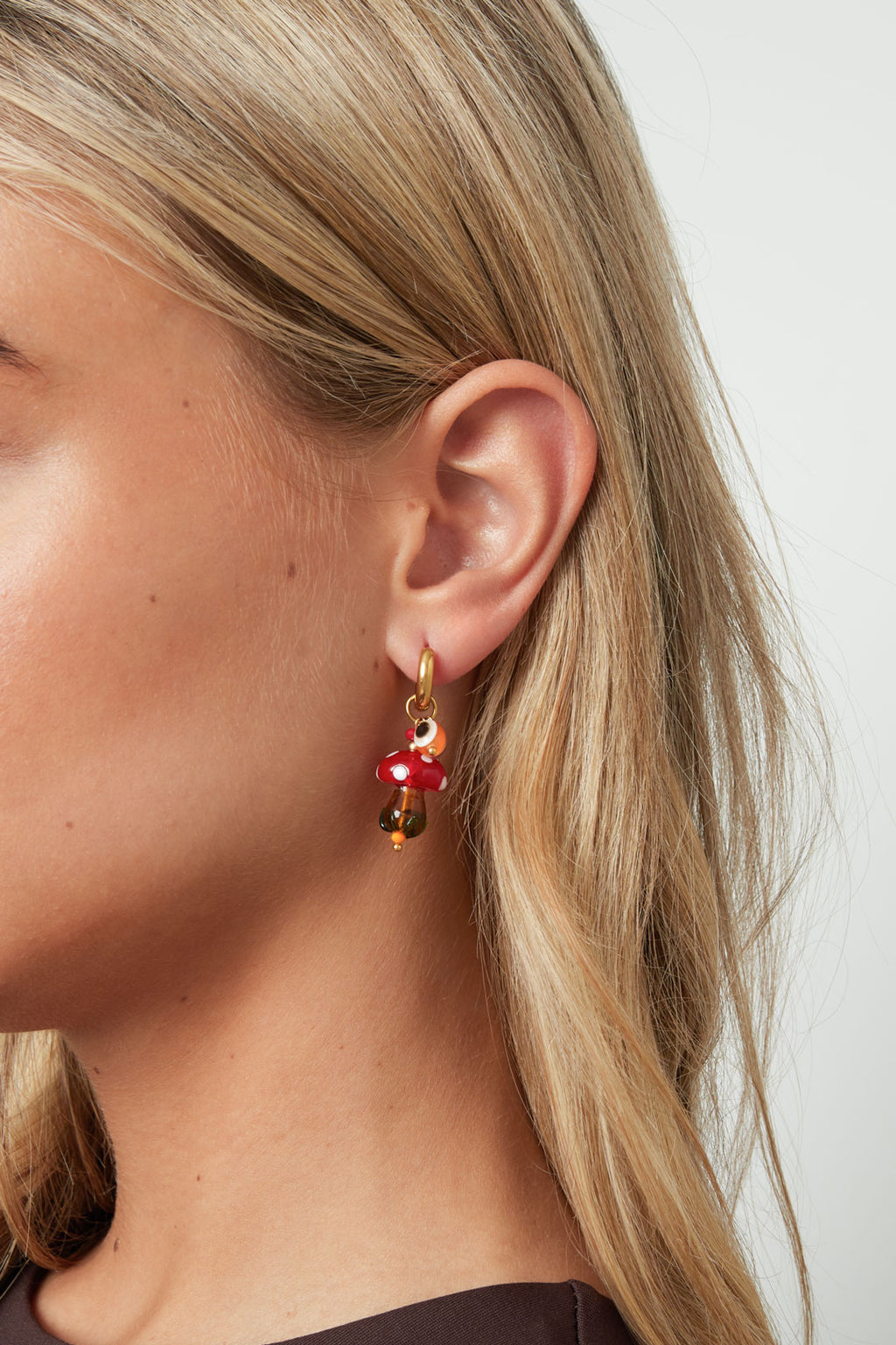 Boucles d'oreilles pendantes en acier inoxydable, série « plante », décontractée, simple et quotidienne, bijoux pour femmes