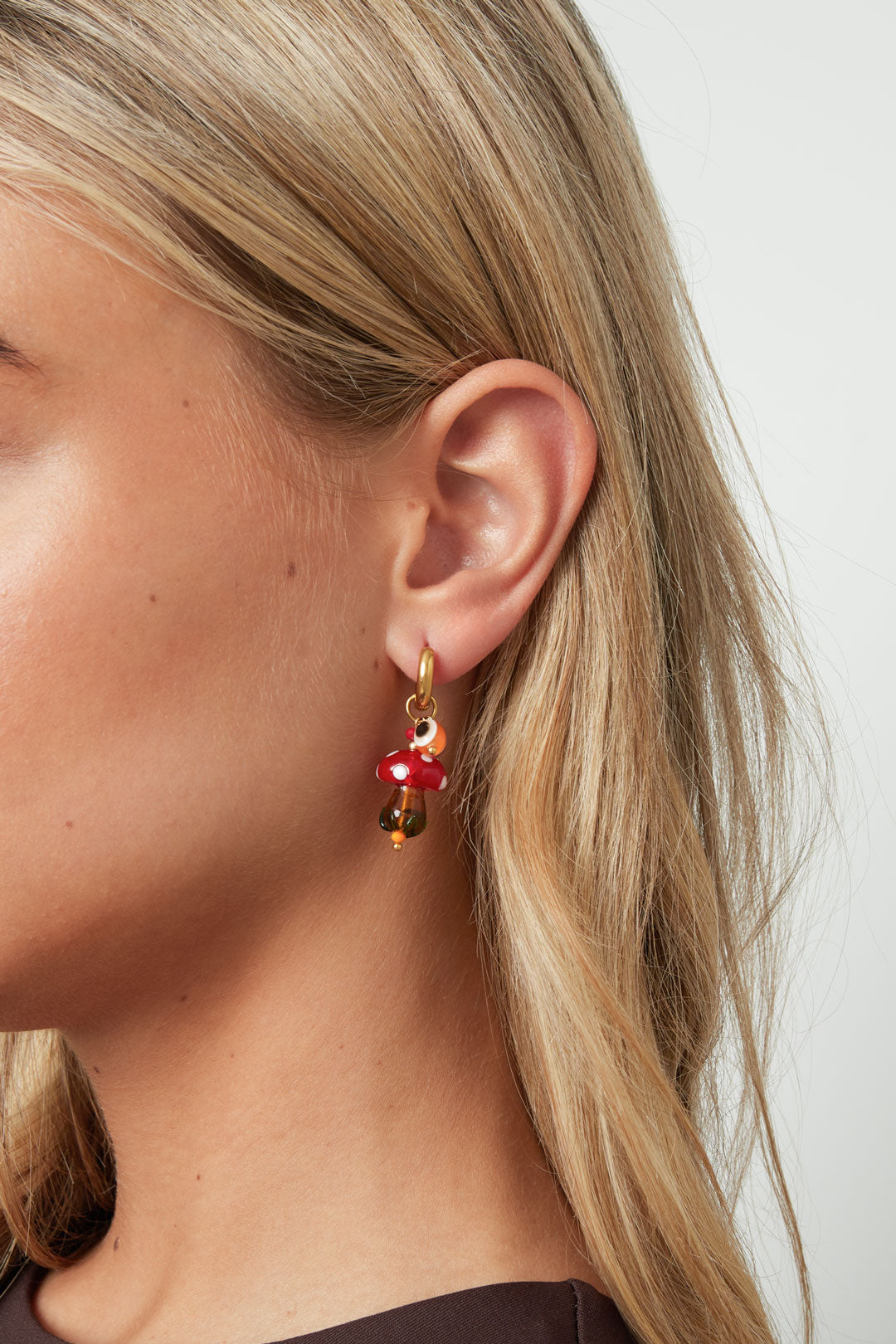 Boucles d'oreilles pendantes en acier inoxydable, série « plante », décontractée, simple et quotidienne, bijoux pour femmes