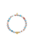 Bracelet de perles avec un centre en forme de cœur - 63043